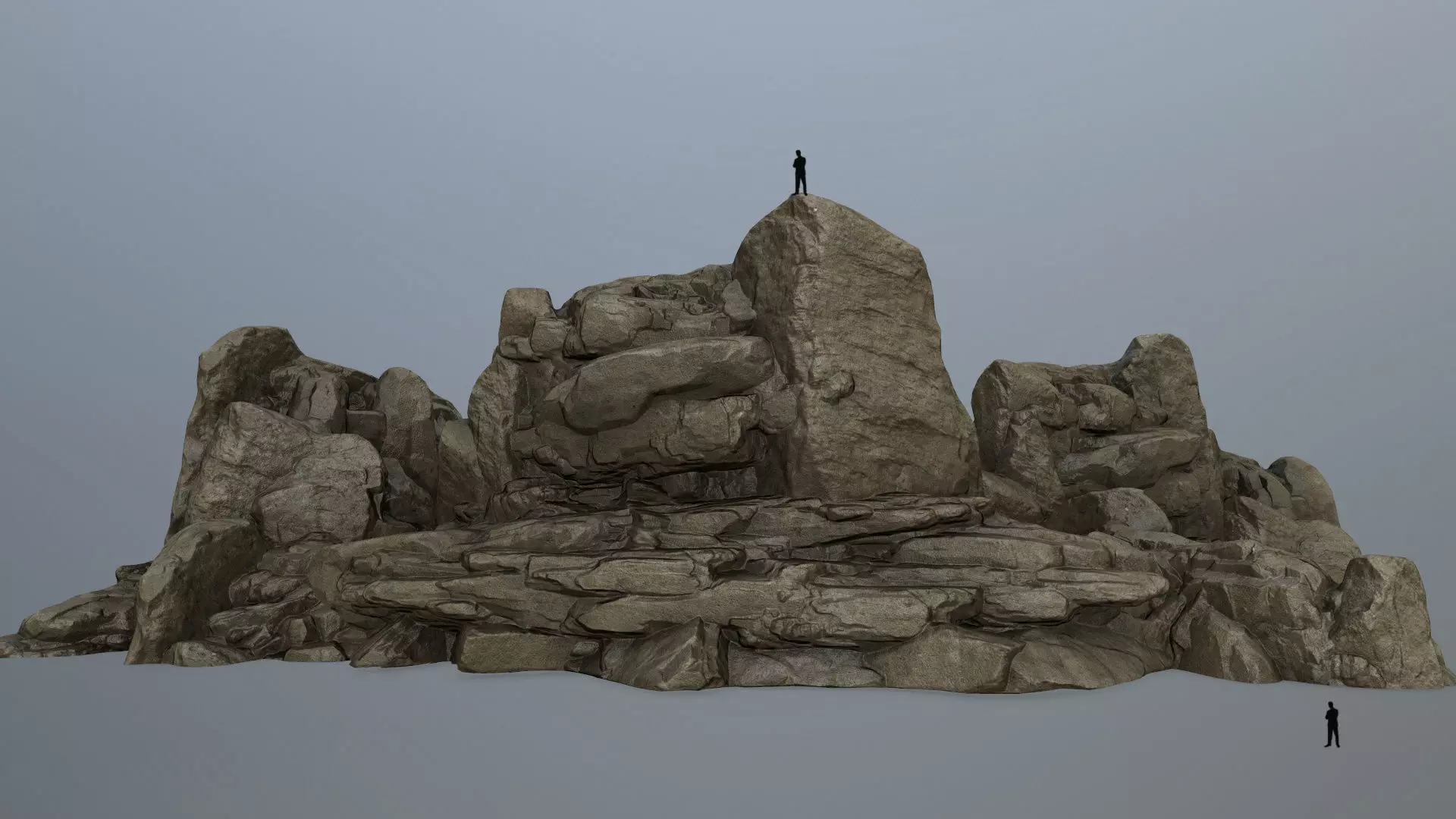 rocks rock formation Low-poly 3D model_0