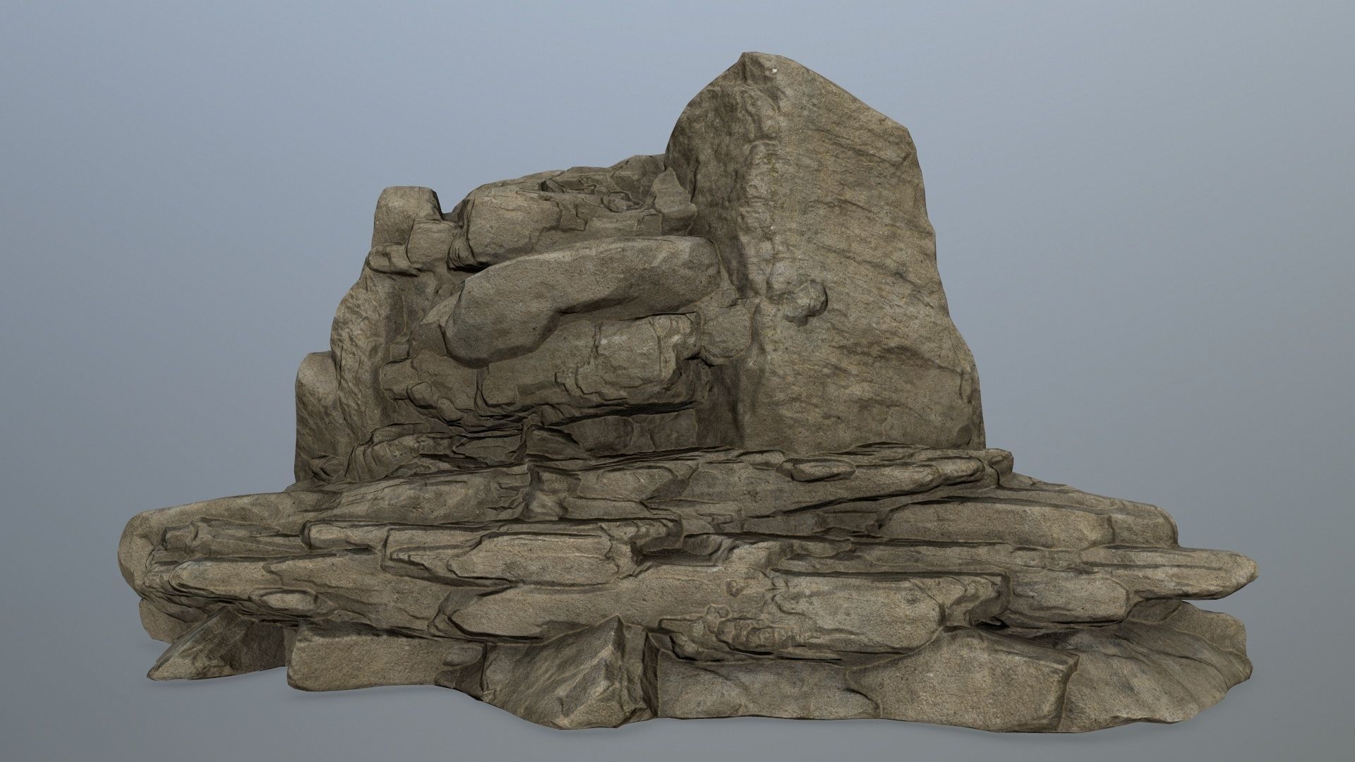 rocks rock formation Low-poly 3D model_1