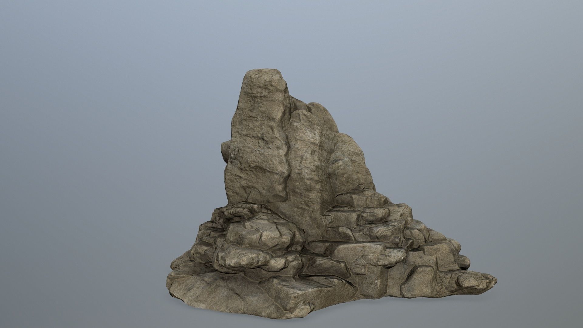 rocks rock formation Low-poly 3D model_8