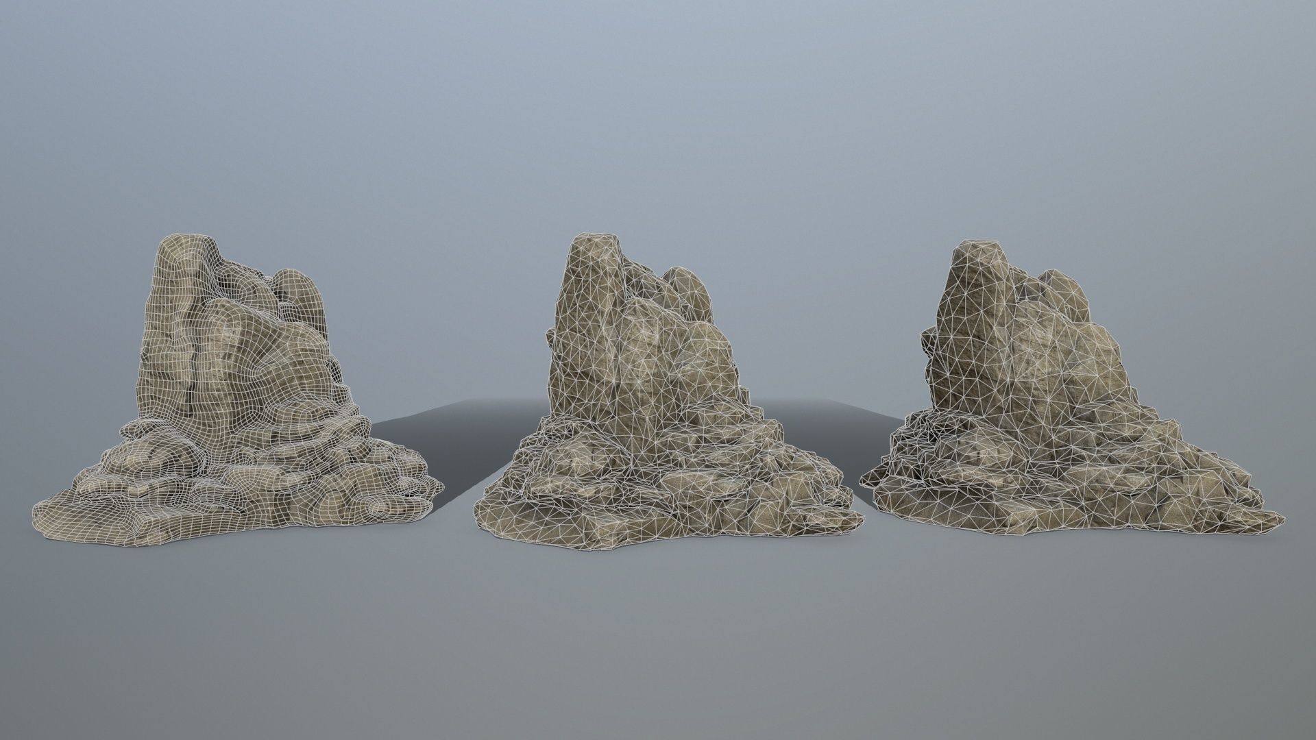 rocks rock formation Low-poly 3D model_11