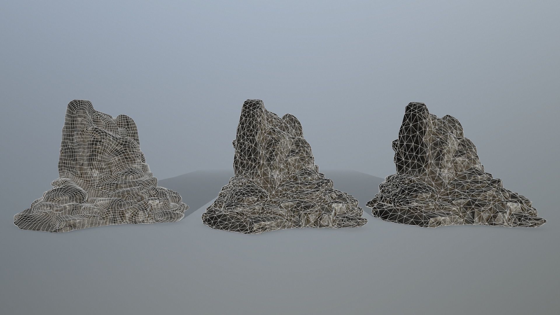 rocks rock sculpture Low-poly 3D model_11