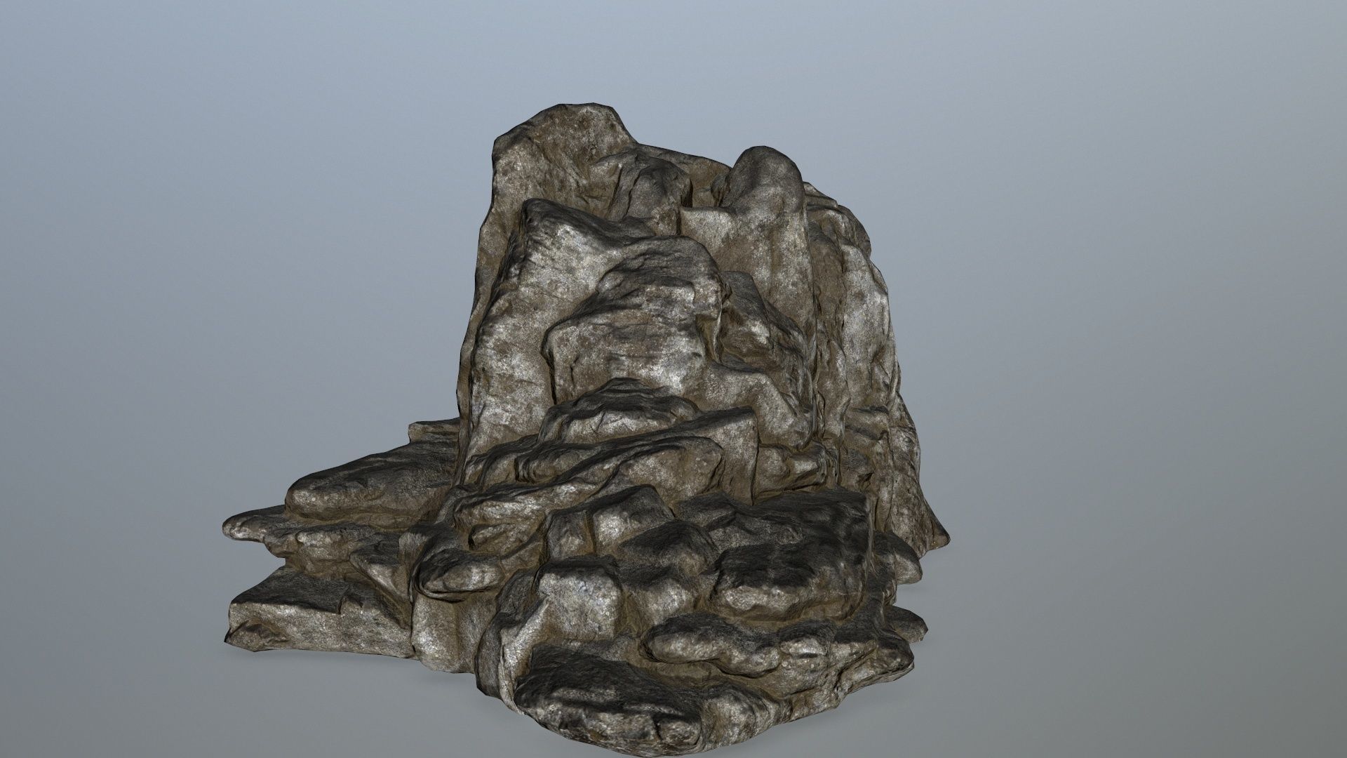 rocks rock sculpture Low-poly 3D model_7