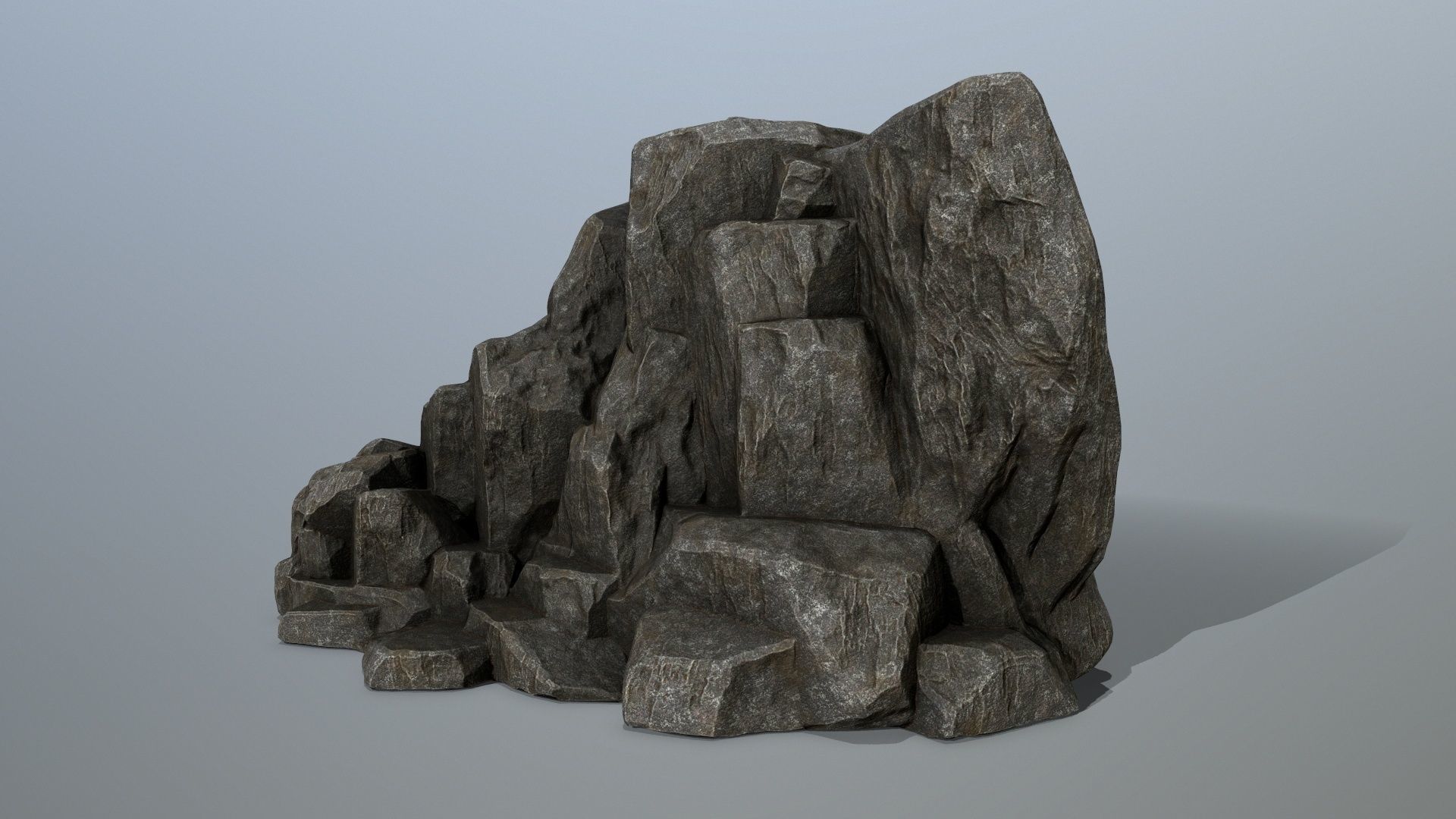 rocks Low-poly 3D model_2