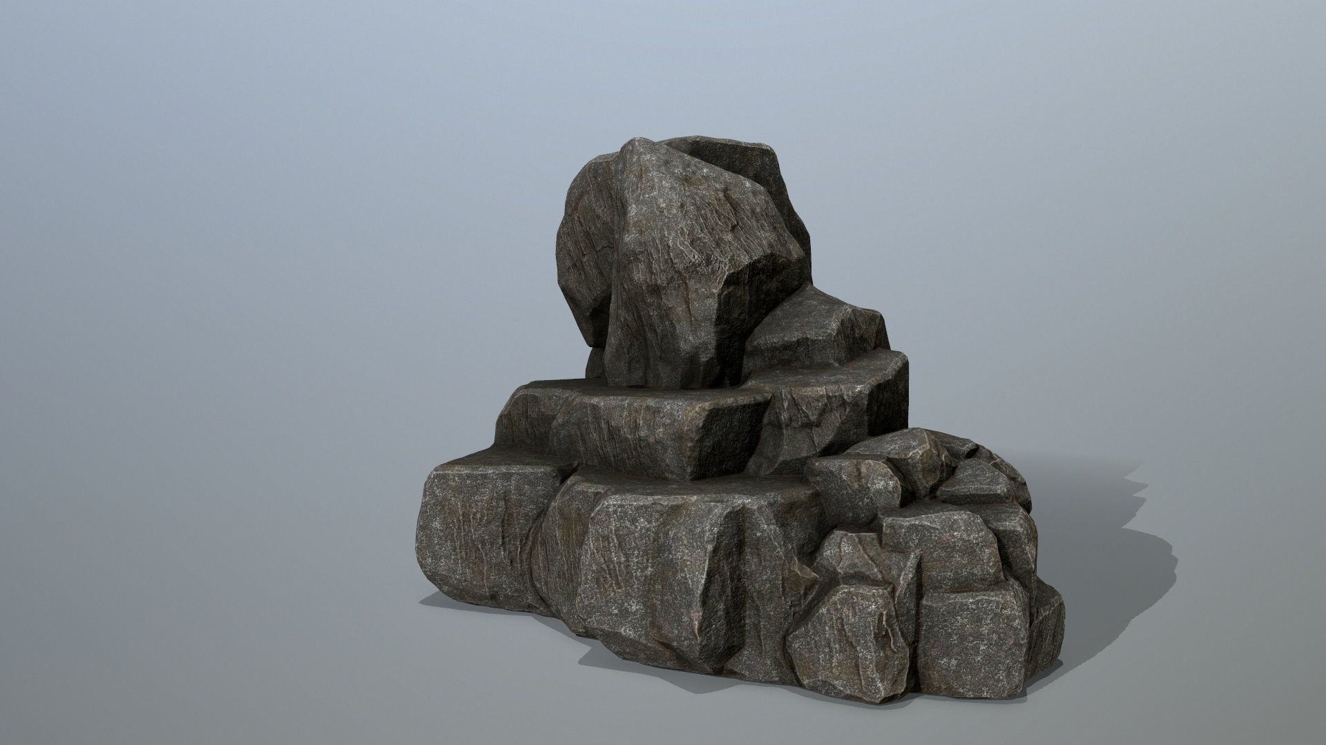 rocks Low-poly 3D model_7