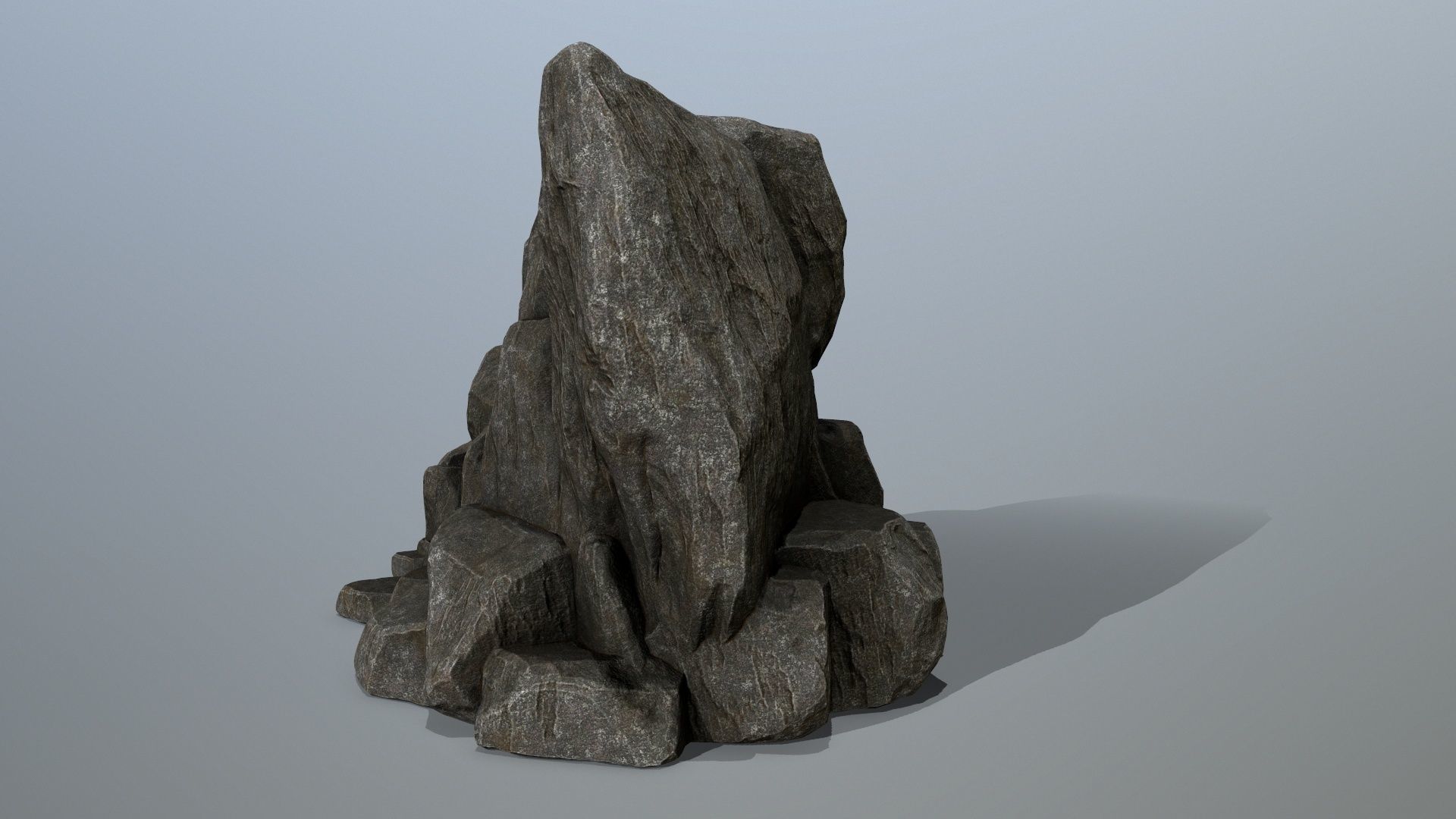 rocks Low-poly 3D model_3