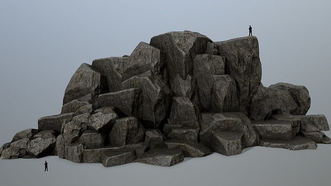 rocks Low-poly 3D model