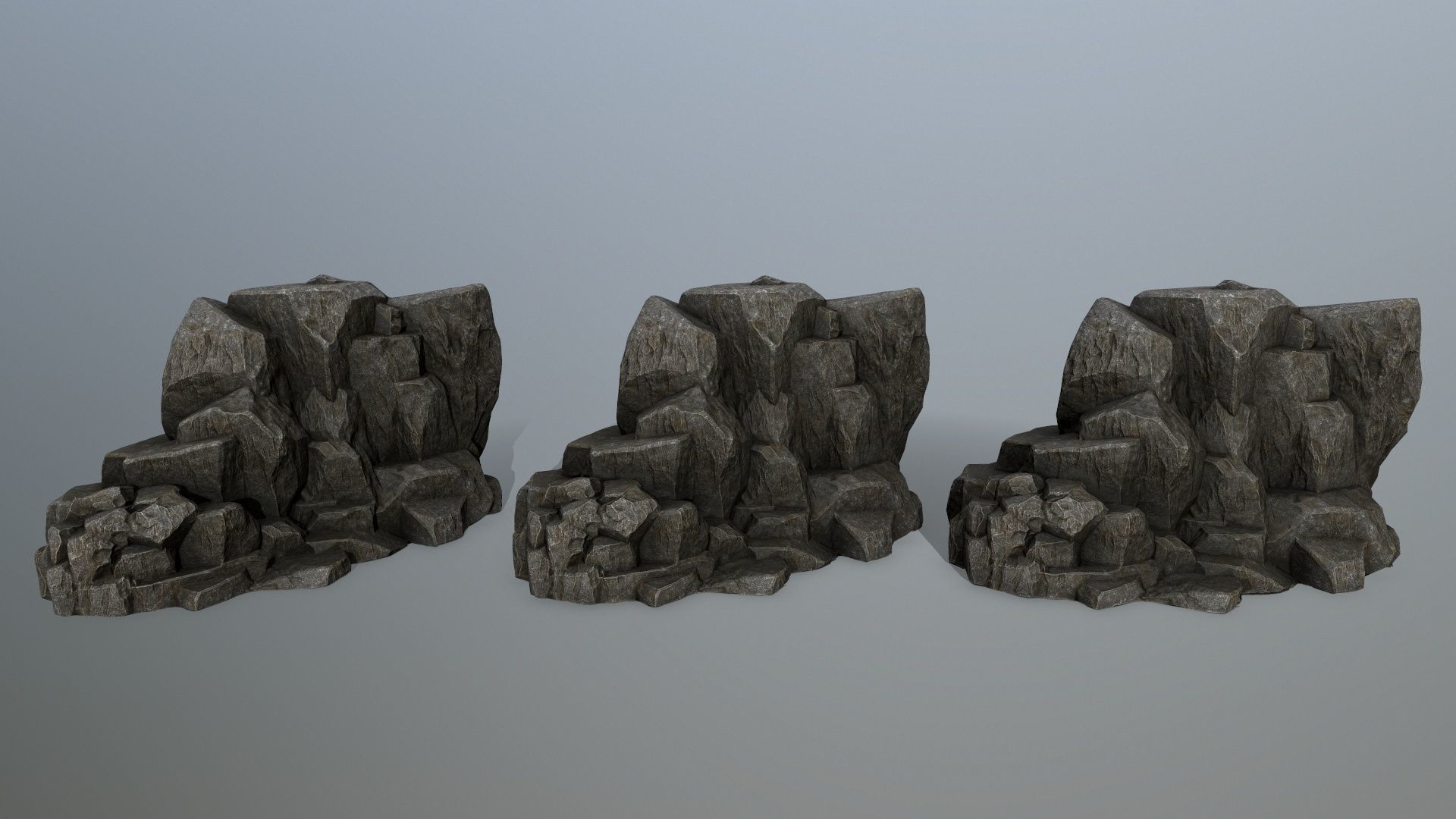 rocks Low-poly 3D model_9