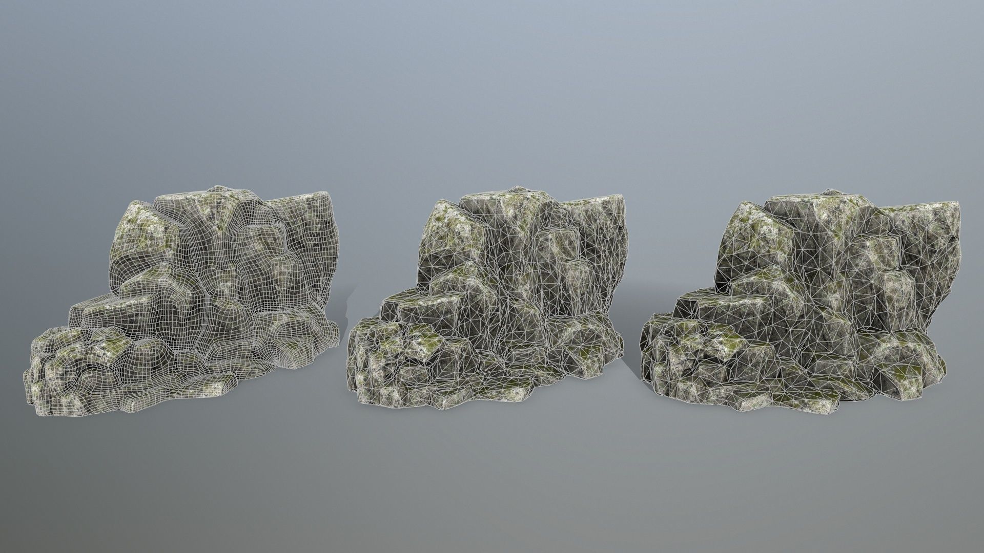 rocks rock Low-poly 3D model_10