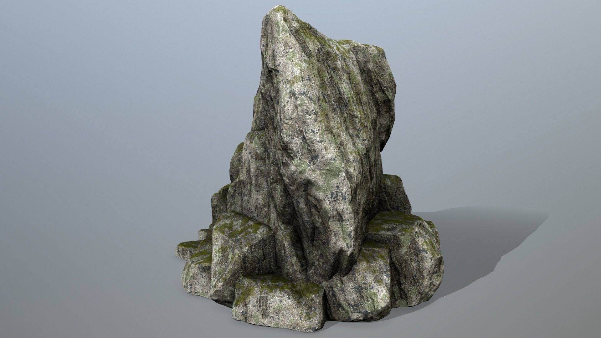 rocks rock Low-poly 3D model_6