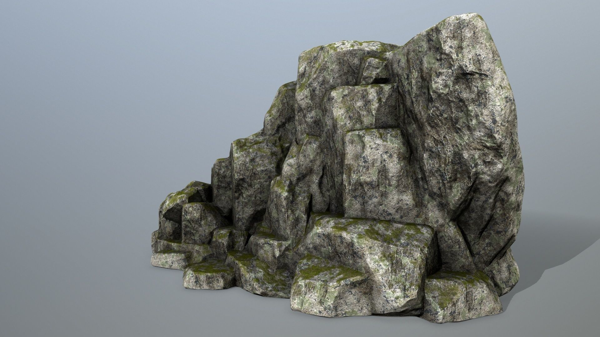 rocks rock Low-poly 3D model_7