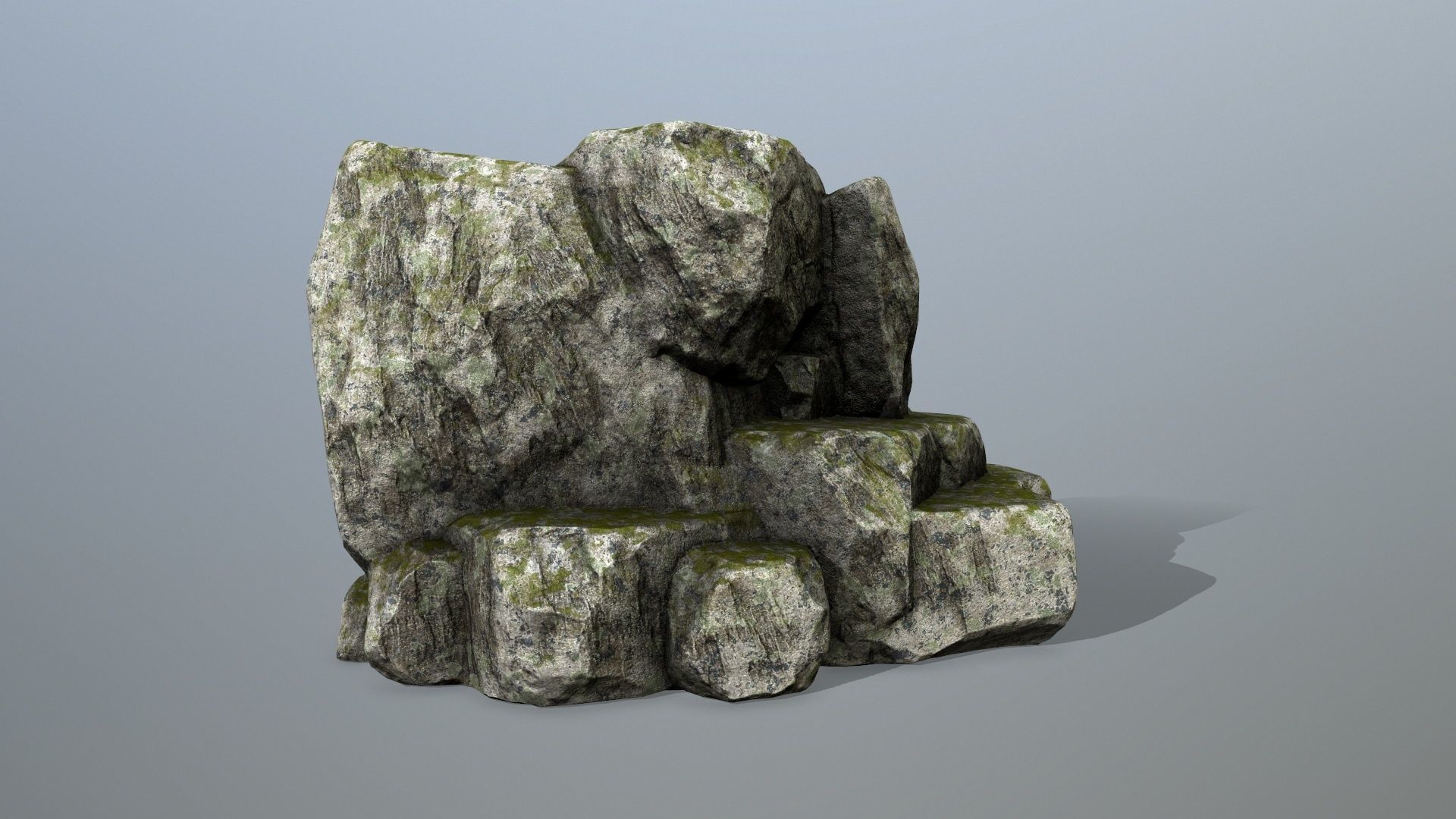 rocks rock Low-poly 3D model_5