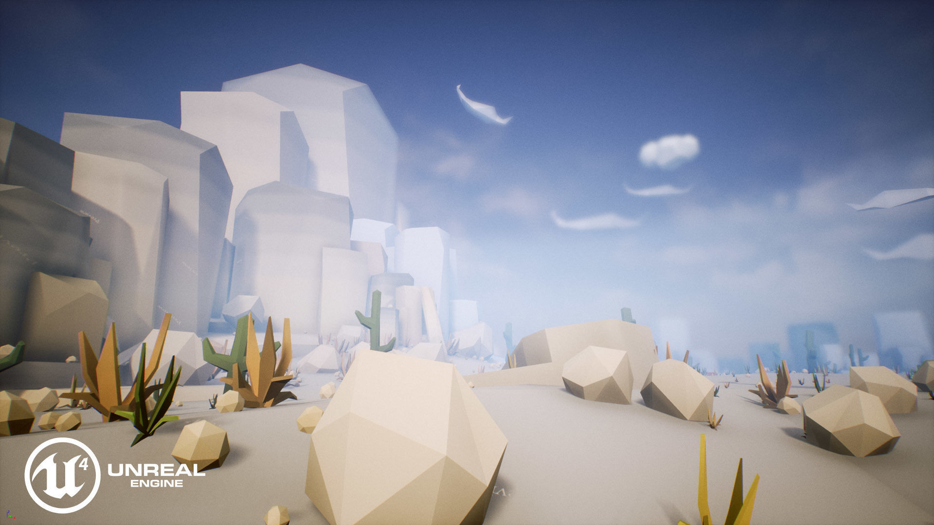 Free Low Poly - Raft on the desert Free low-poly 3D model_14