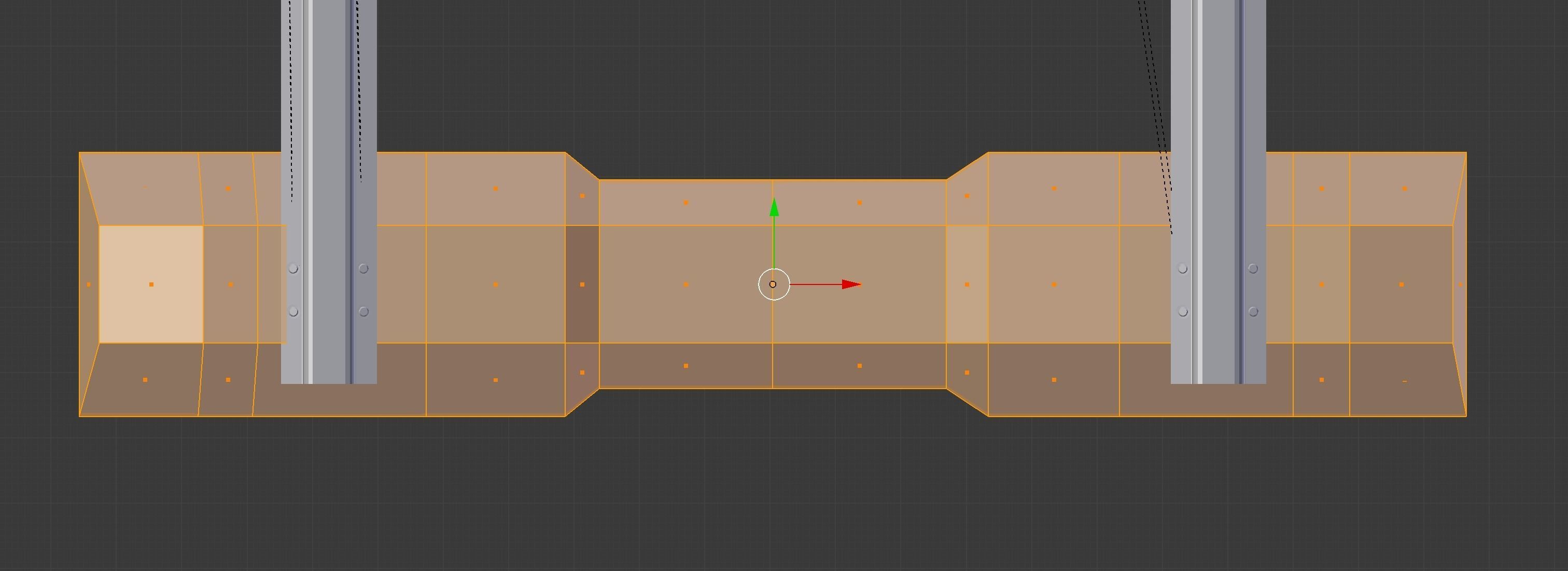 Train Tracks Low-poly 3D model_6