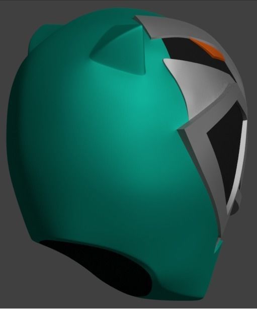 Mask Kishiryu Sentai Green  3D print model_2