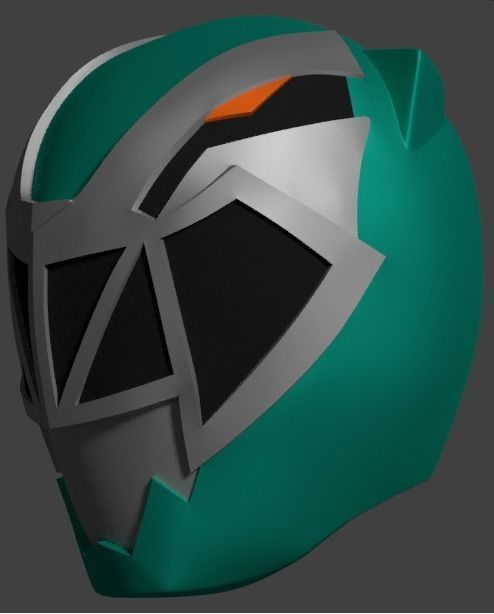 Mask Kishiryu Sentai Green  3D print model_1