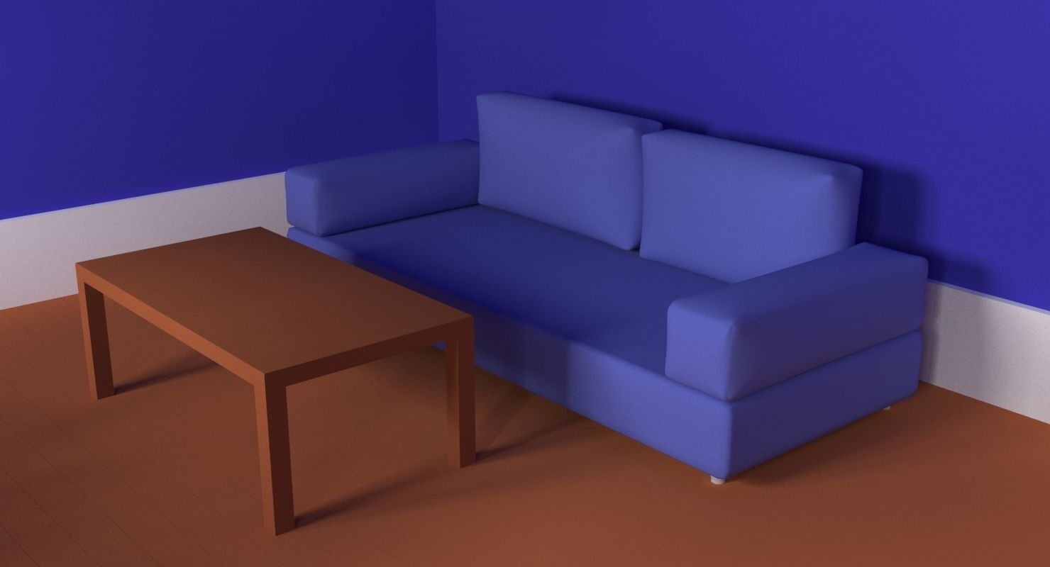 Cartoon Bedroom 3D model_4