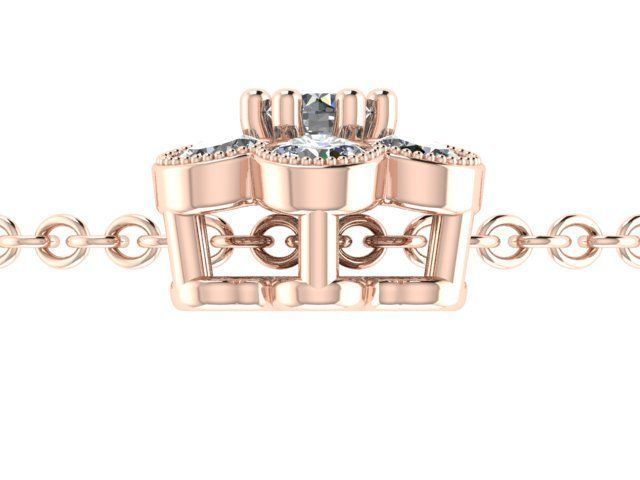 Flower pendant 3D print model_3