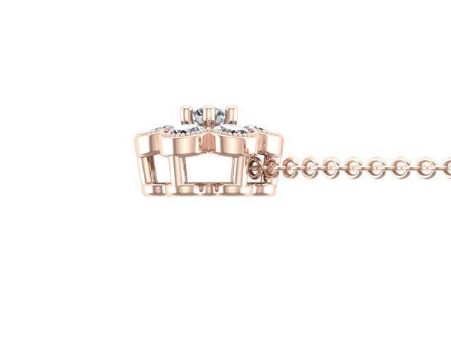 Flower pendant 3D print model_2