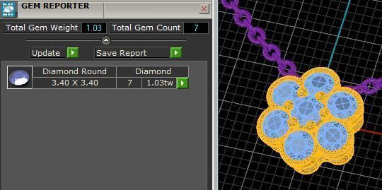 Flower pendant 3D print model_5