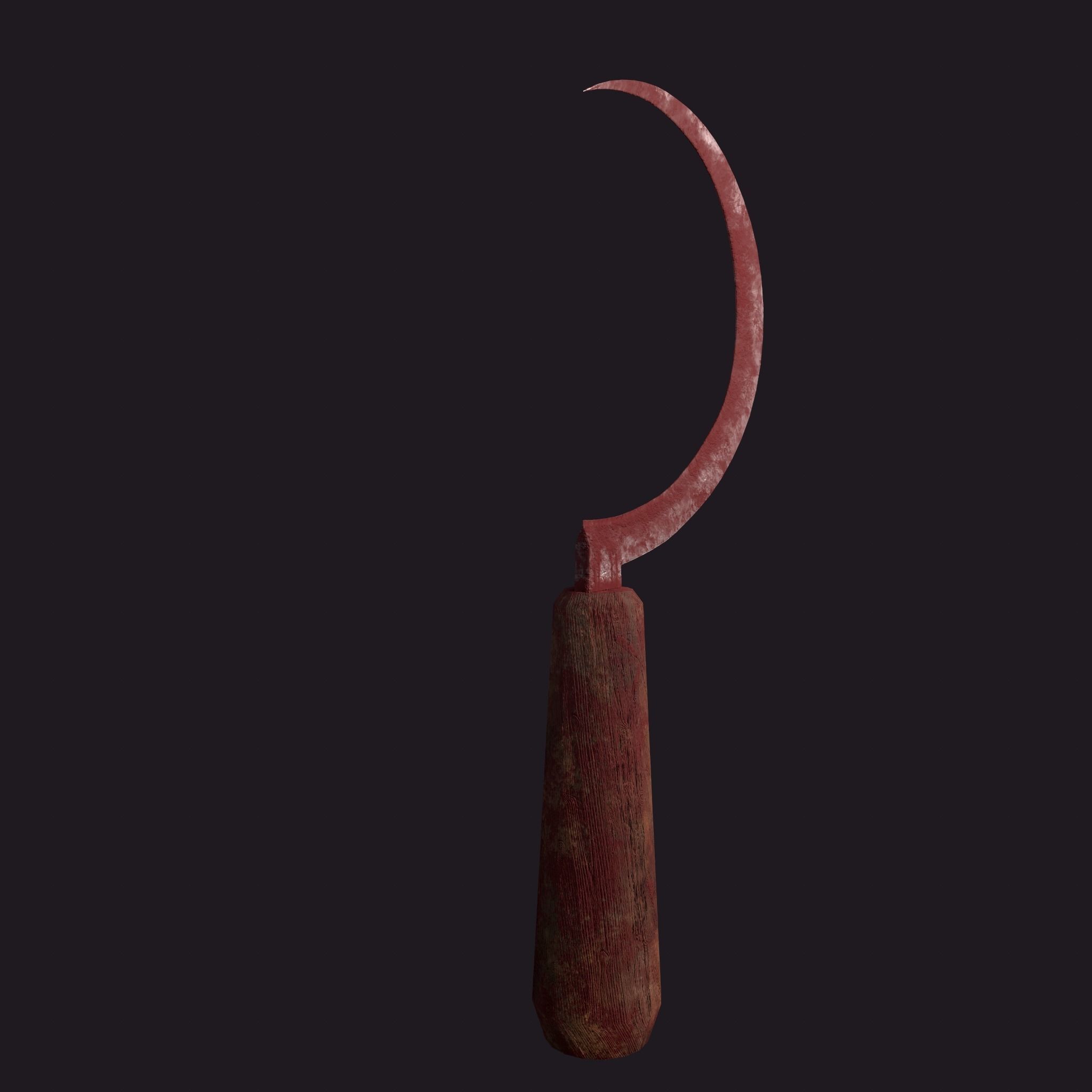 Bloody Sickle Free low-poly 3D model_21