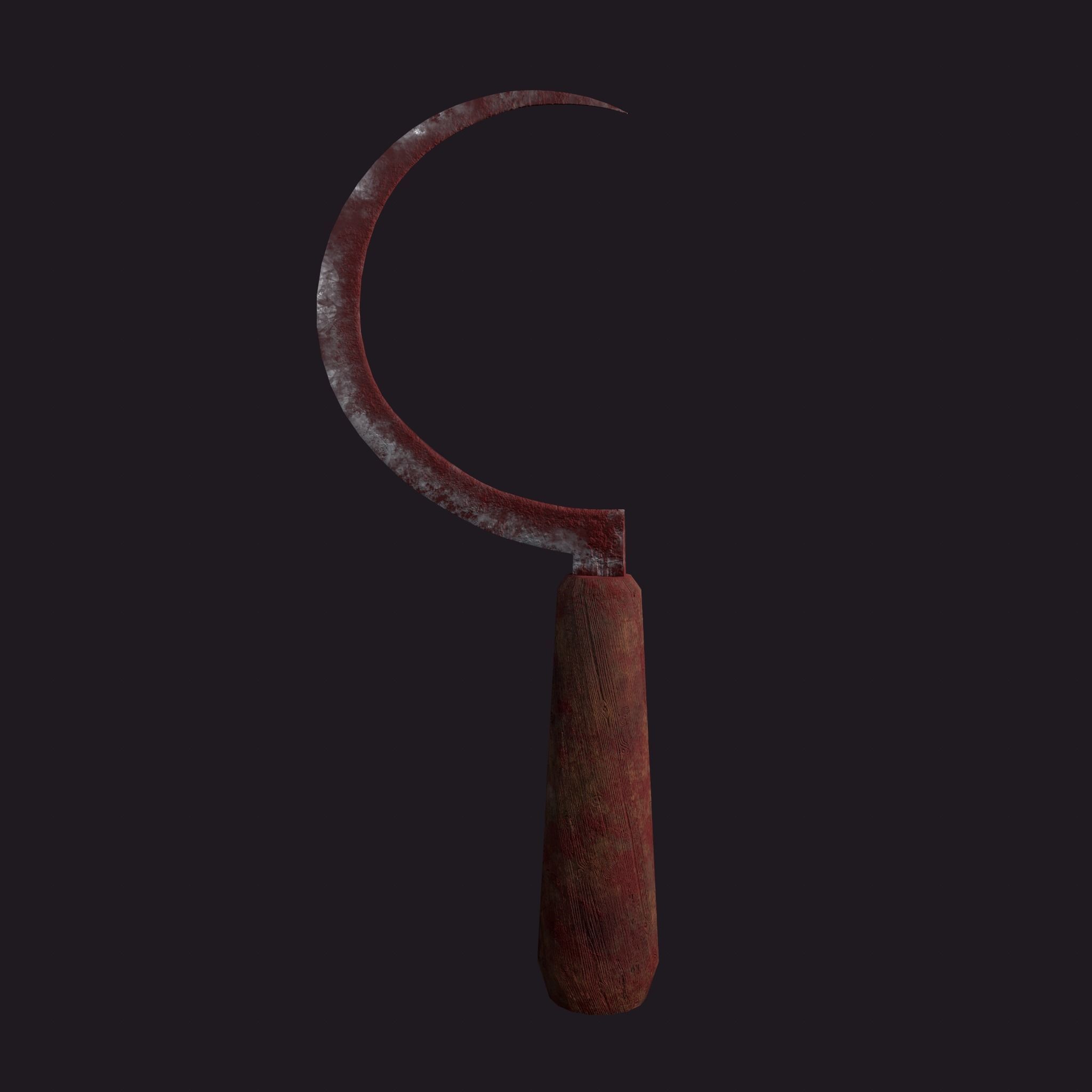 Bloody Sickle Free low-poly 3D model_27