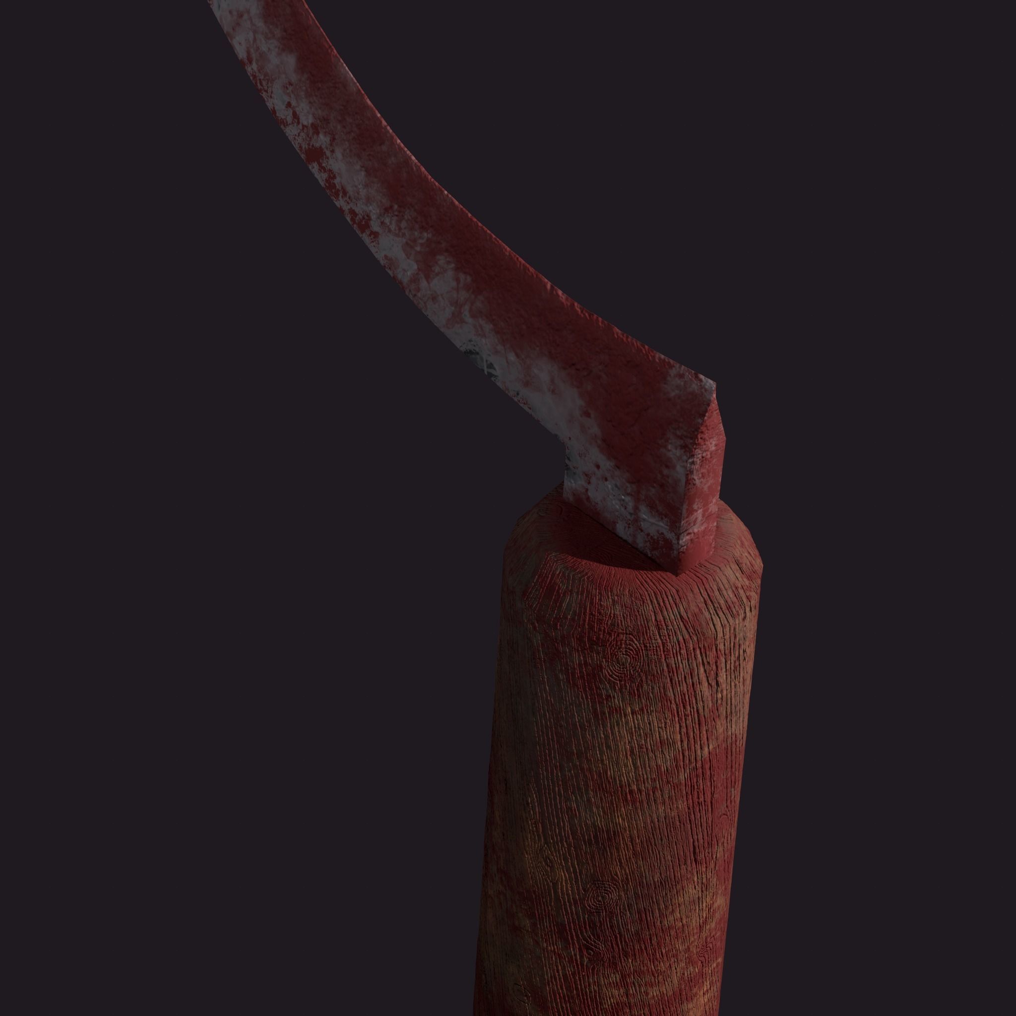 Bloody Sickle Free low-poly 3D model_36