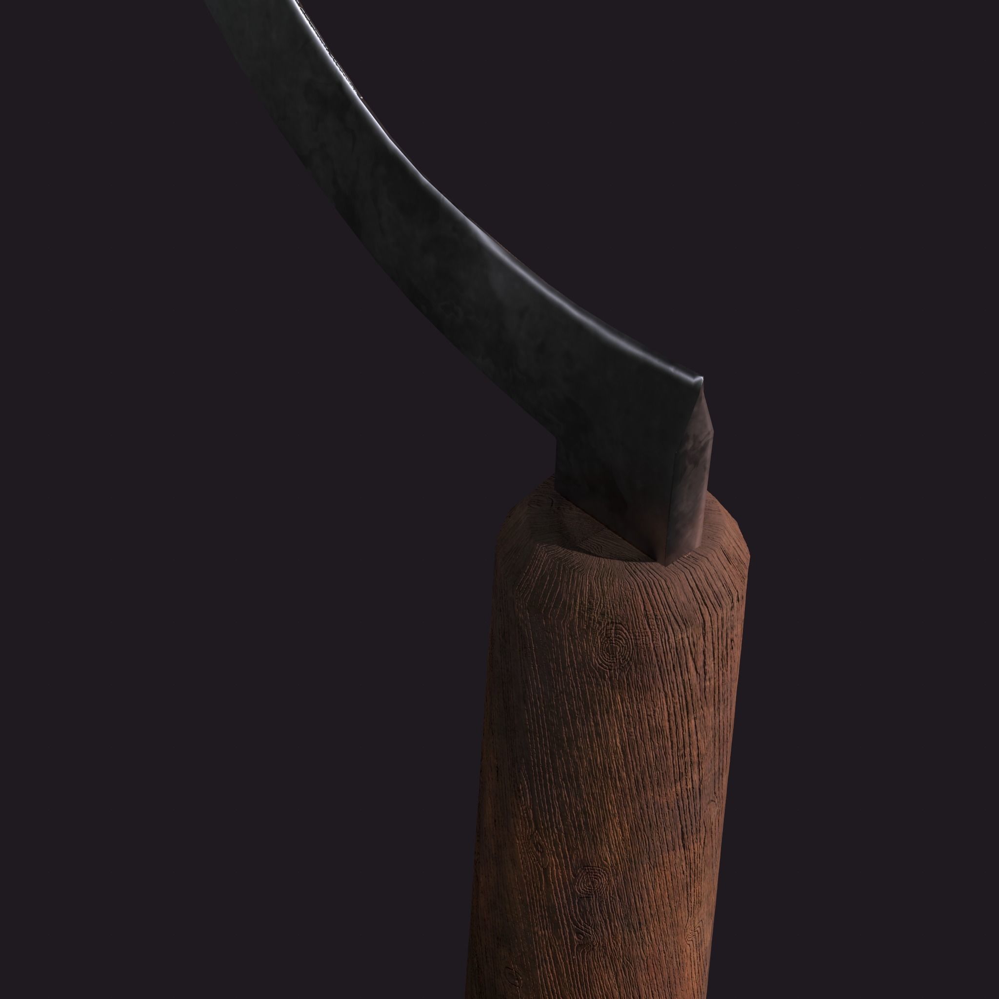 Bloody Sickle Free low-poly 3D model_35