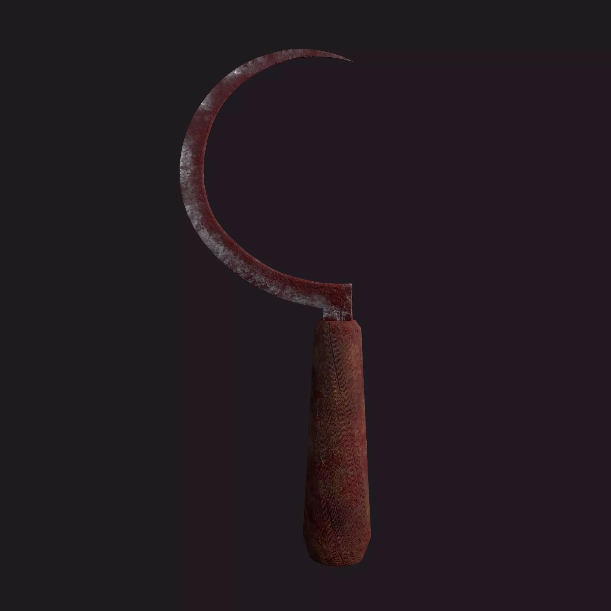 Bloody Sickle Free low-poly 3D model_0