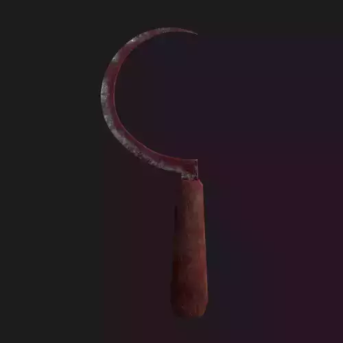 Bloody Sickle Free low-poly 3D model