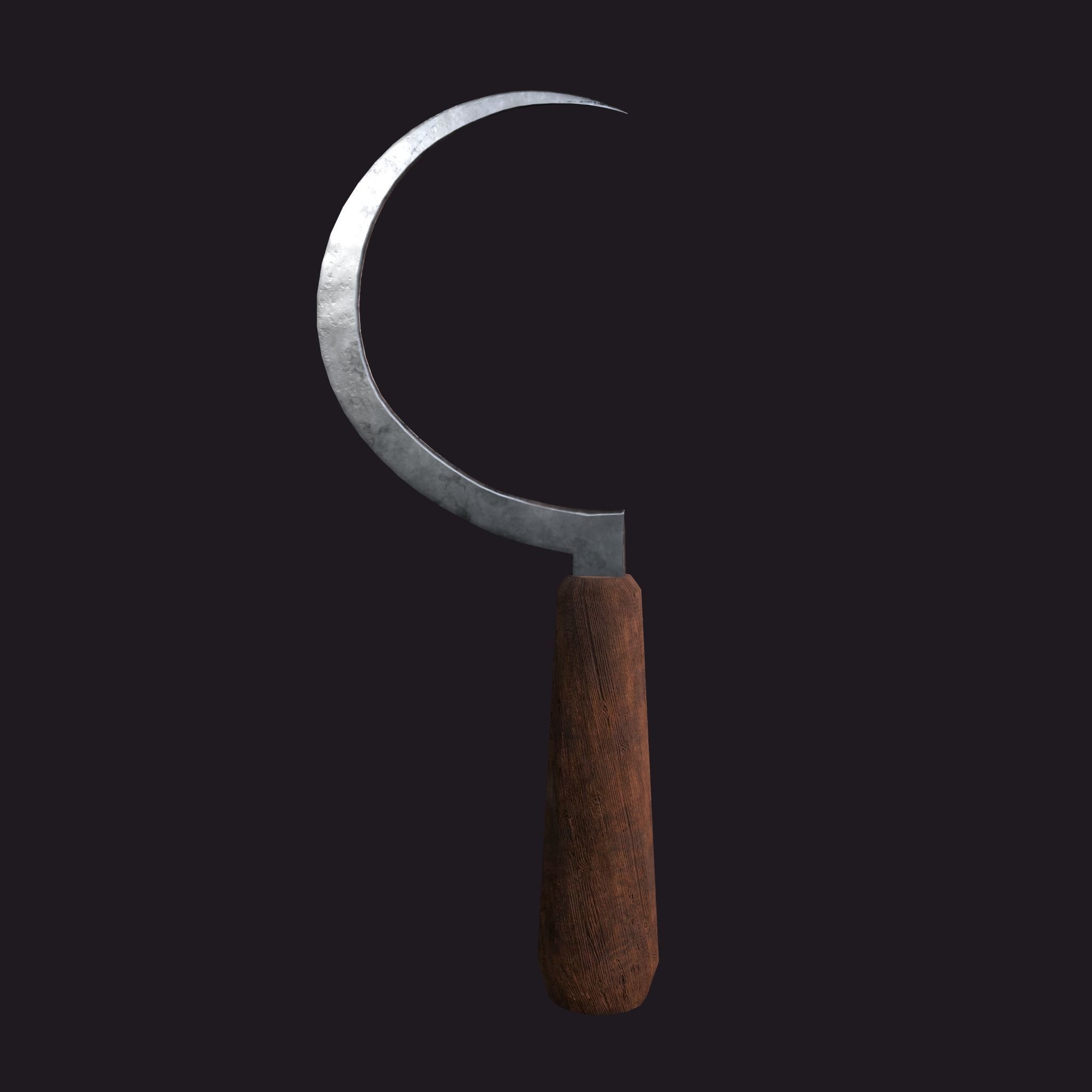 Bloody Sickle Free low-poly 3D model_28