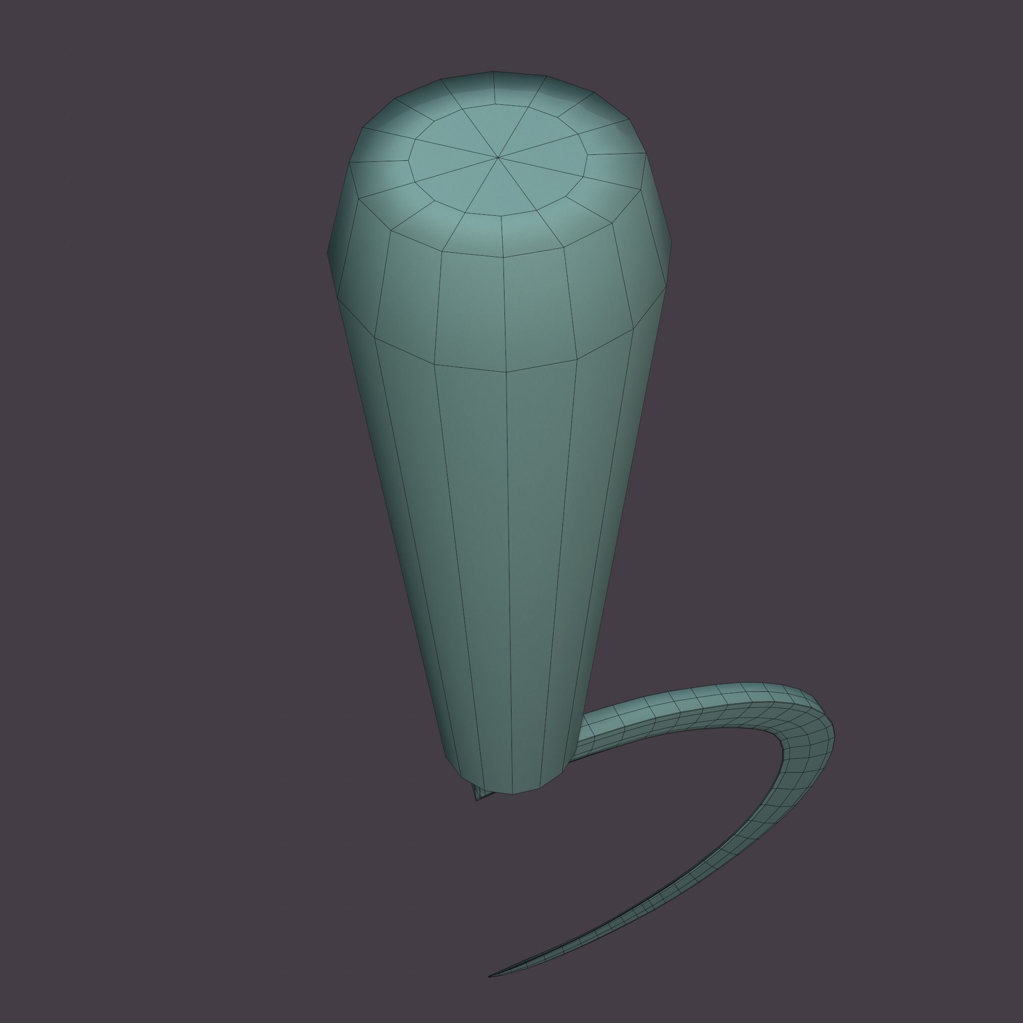 Bloody Sickle Free low-poly 3D model_44
