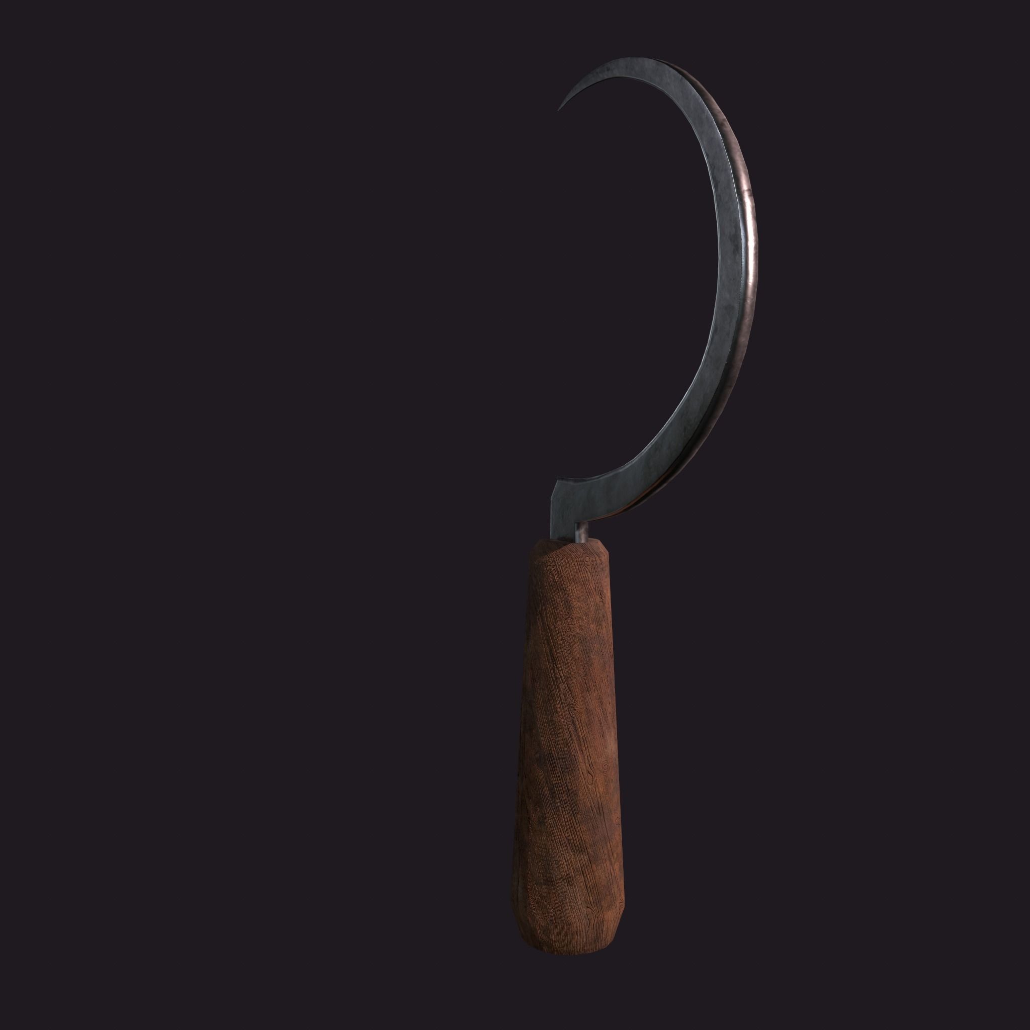 Bloody Sickle Free low-poly 3D model_13