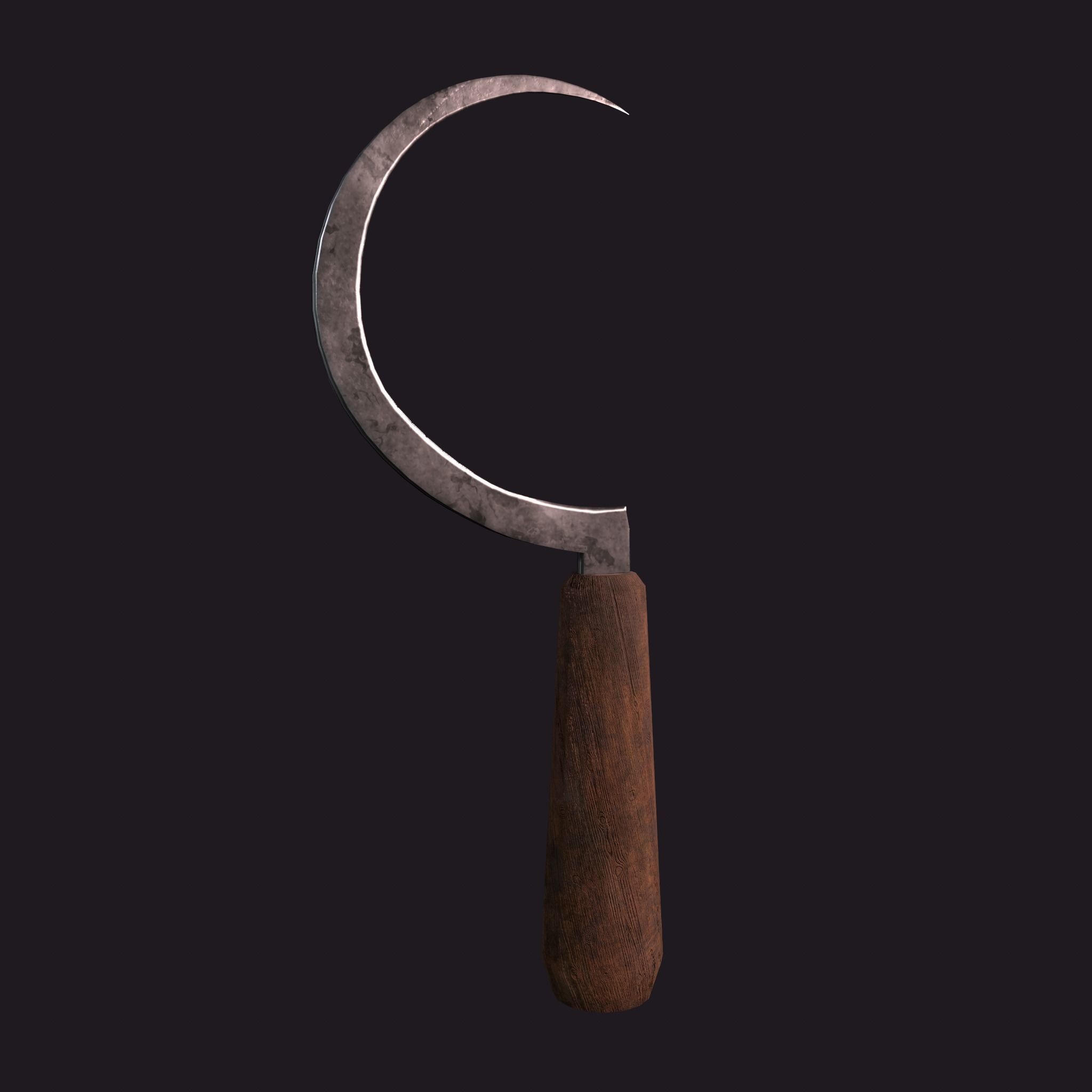 Bloody Sickle Free low-poly 3D model_5