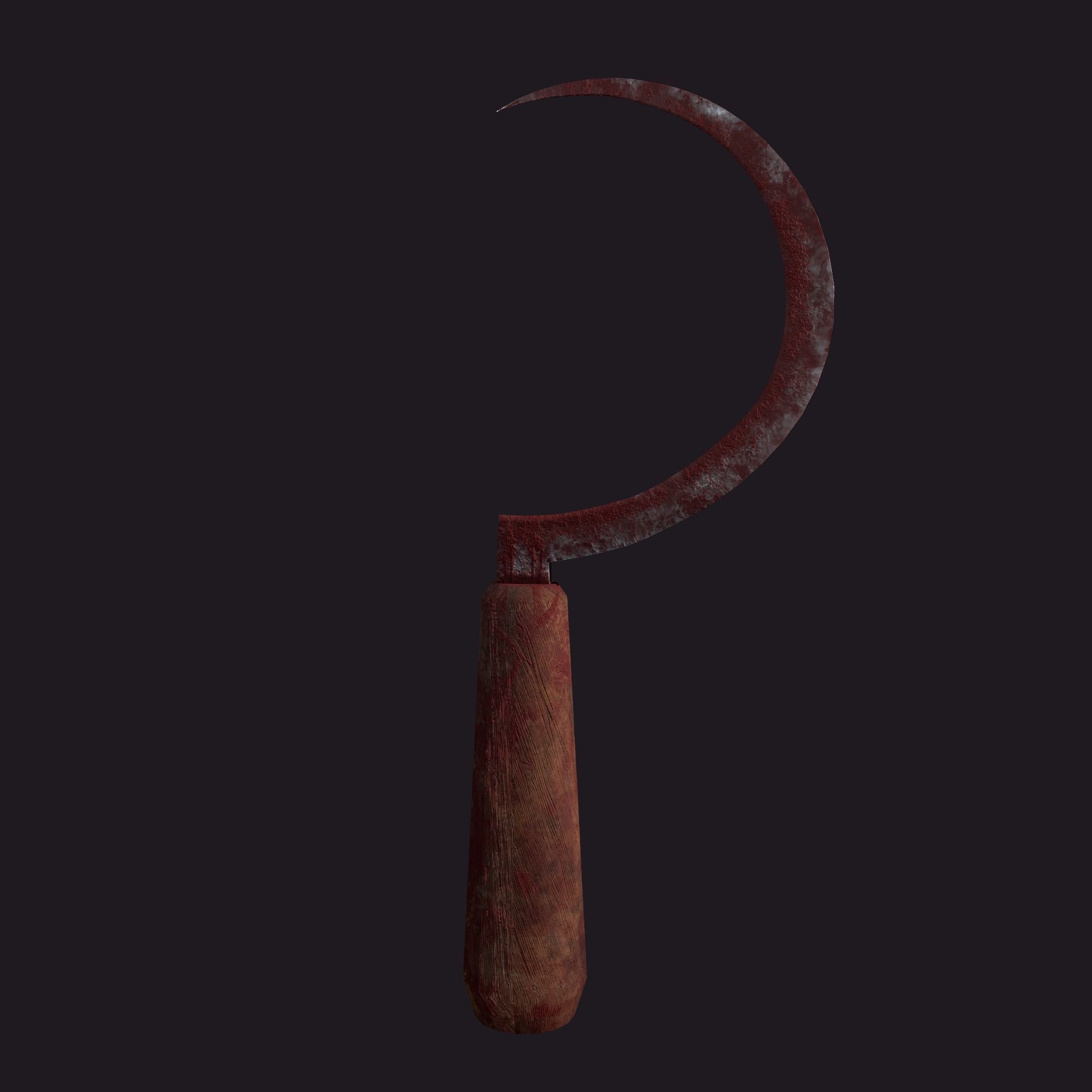 Bloody Sickle Free low-poly 3D model_17