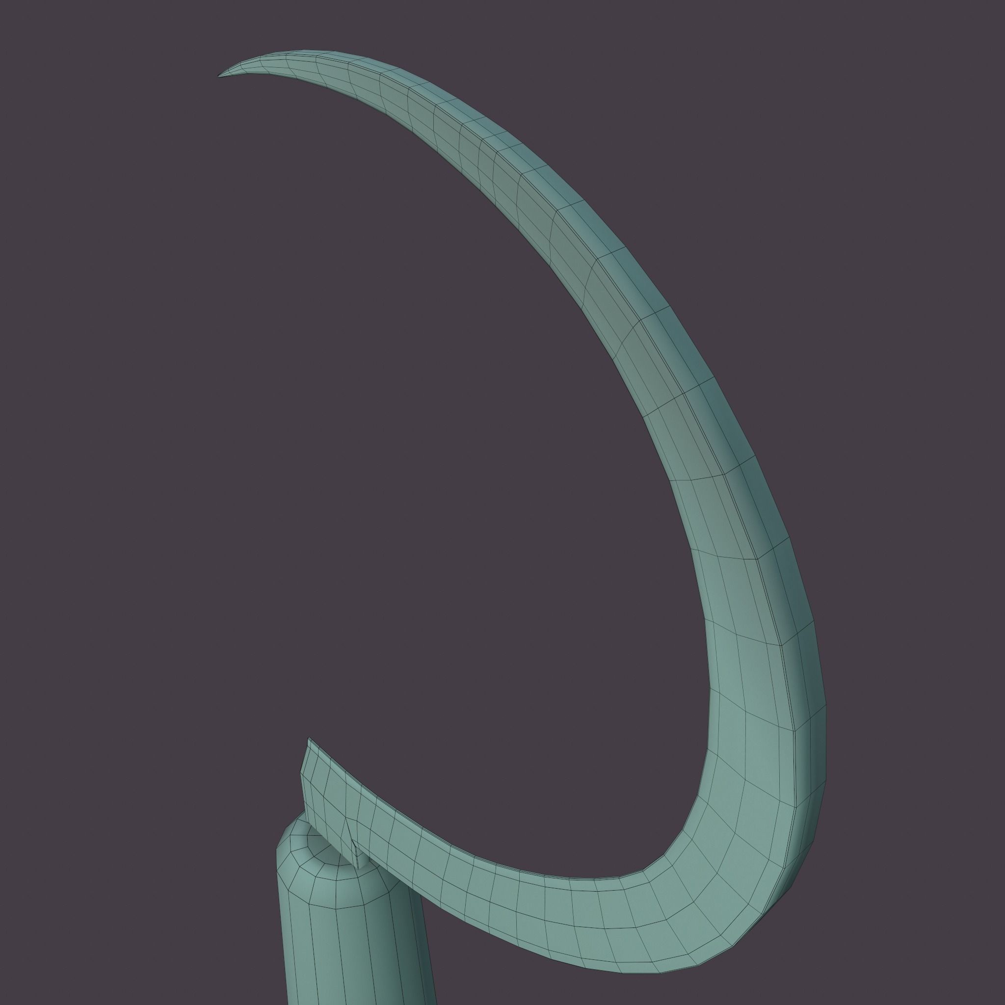 Bloody Sickle Free low-poly 3D model_41
