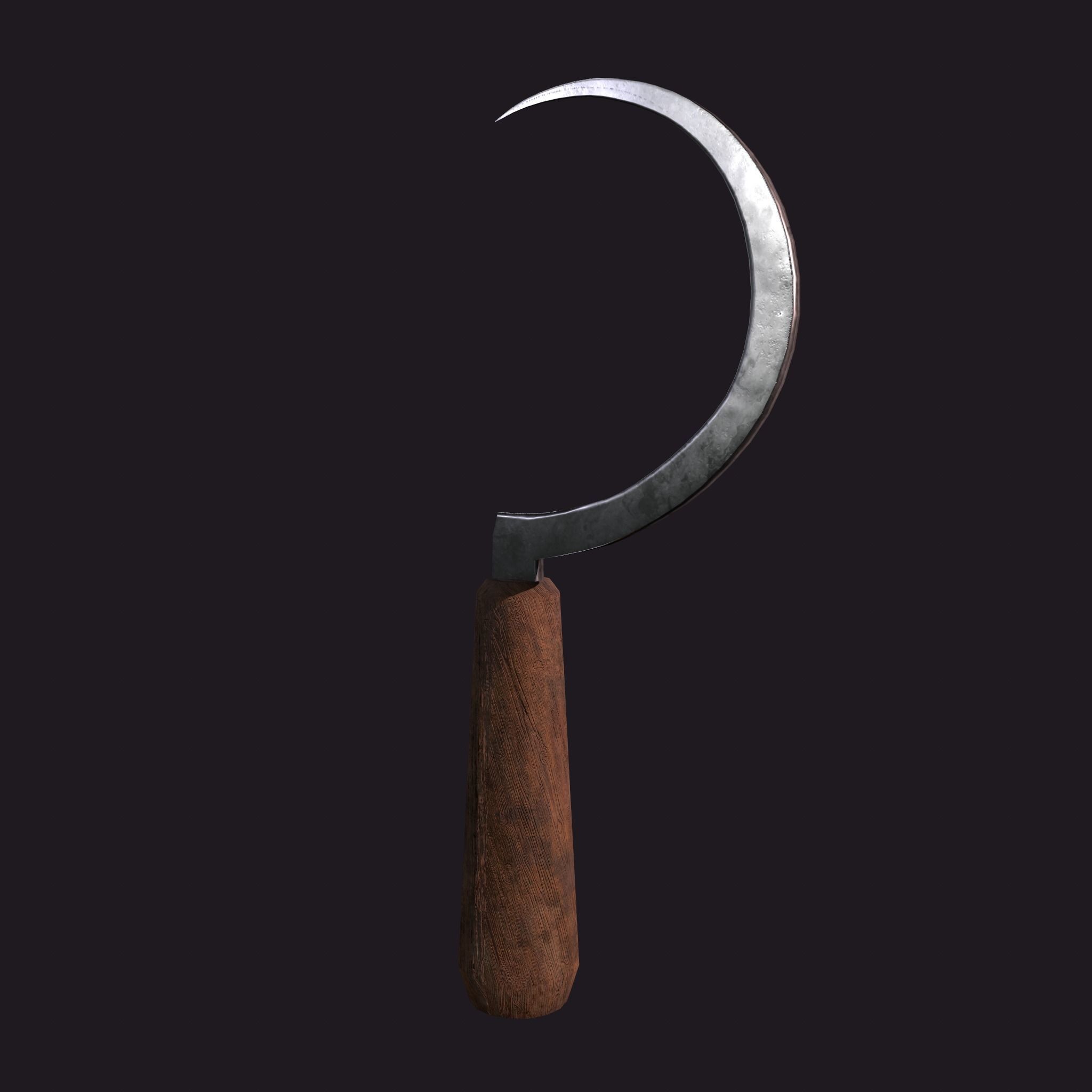Bloody Sickle Free low-poly 3D model_15
