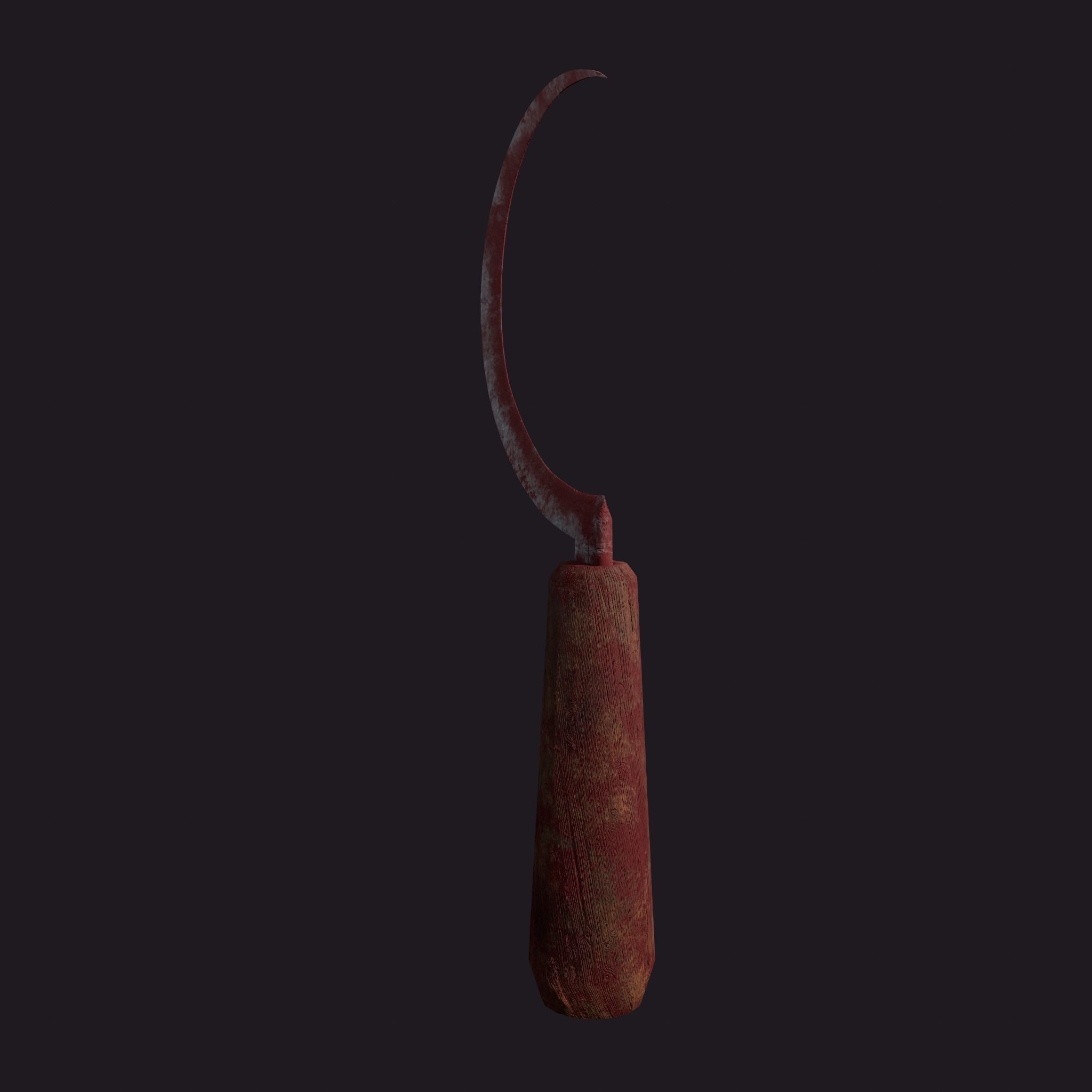 Bloody Sickle Free low-poly 3D model_25