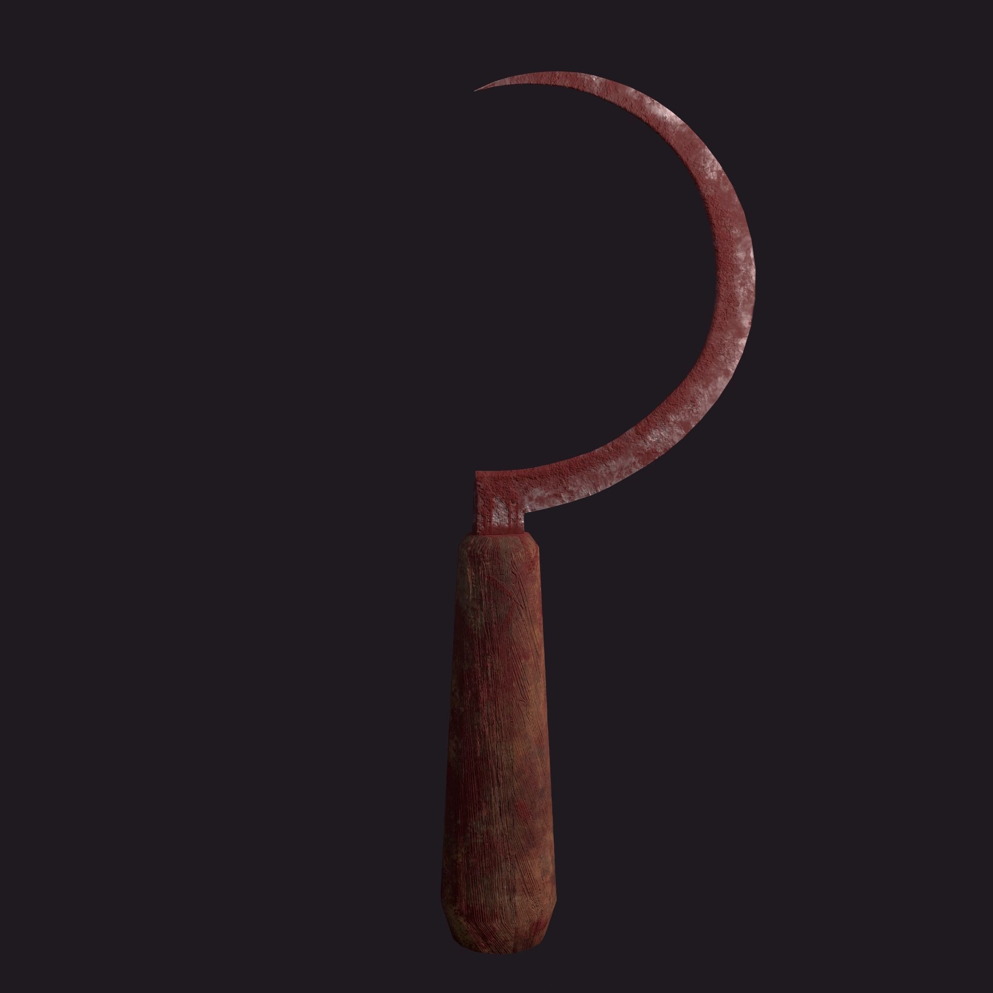 Bloody Sickle Free low-poly 3D model_19