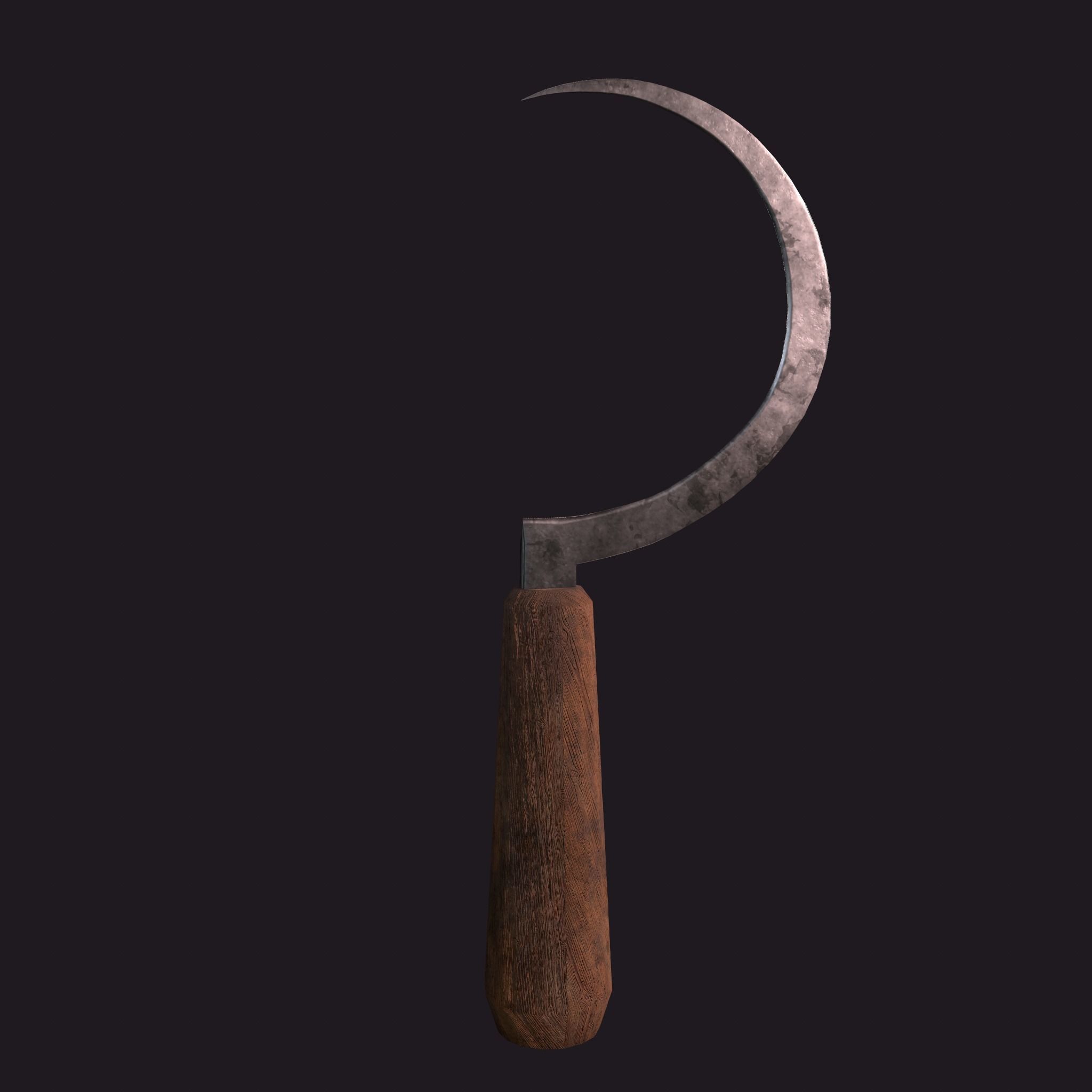 Bloody Sickle Free low-poly 3D model_20