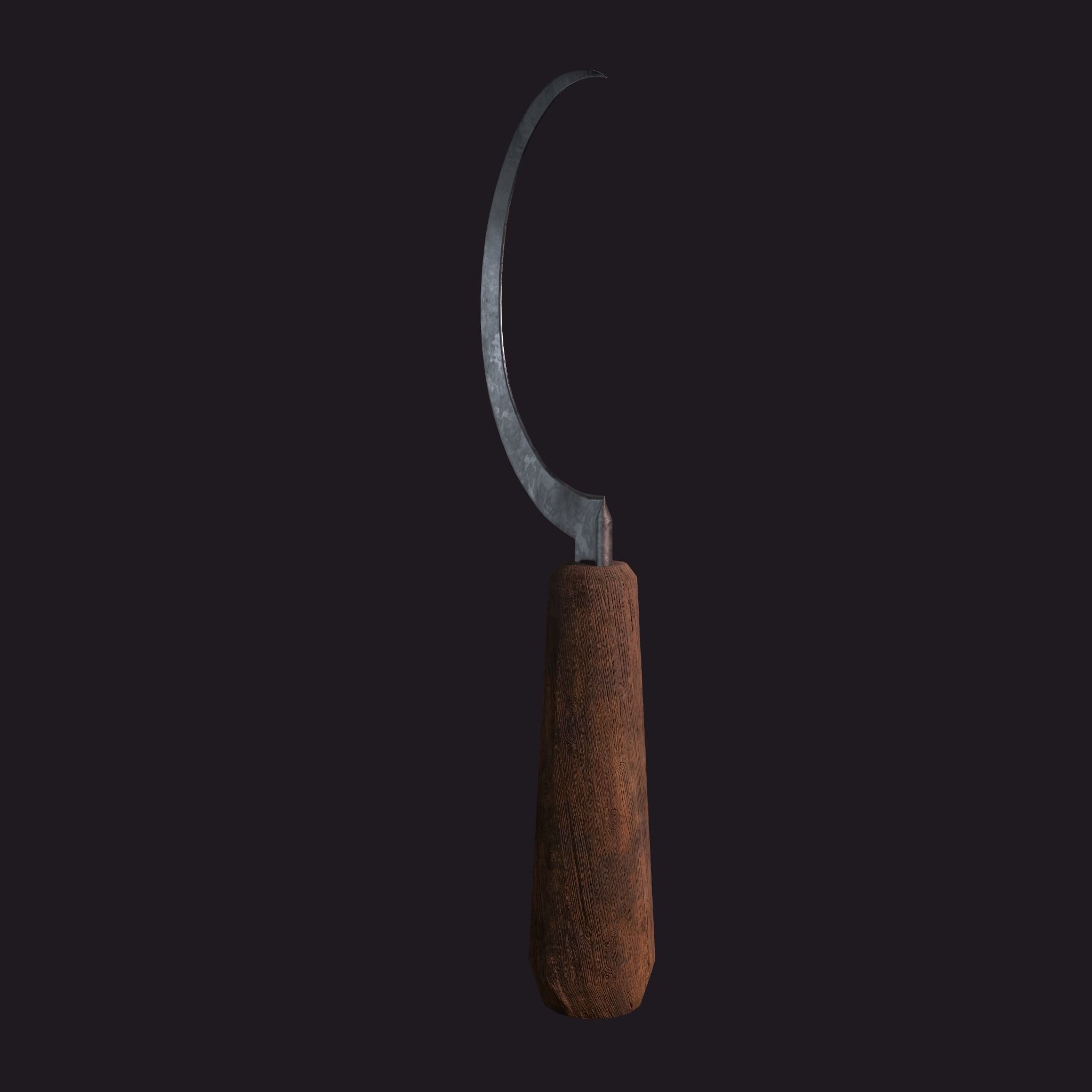 Bloody Sickle Free low-poly 3D model_26