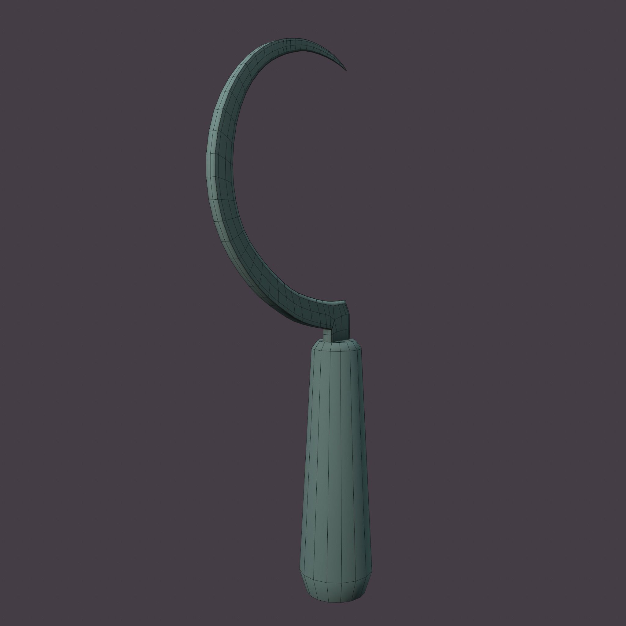 Bloody Sickle Free low-poly 3D model_38