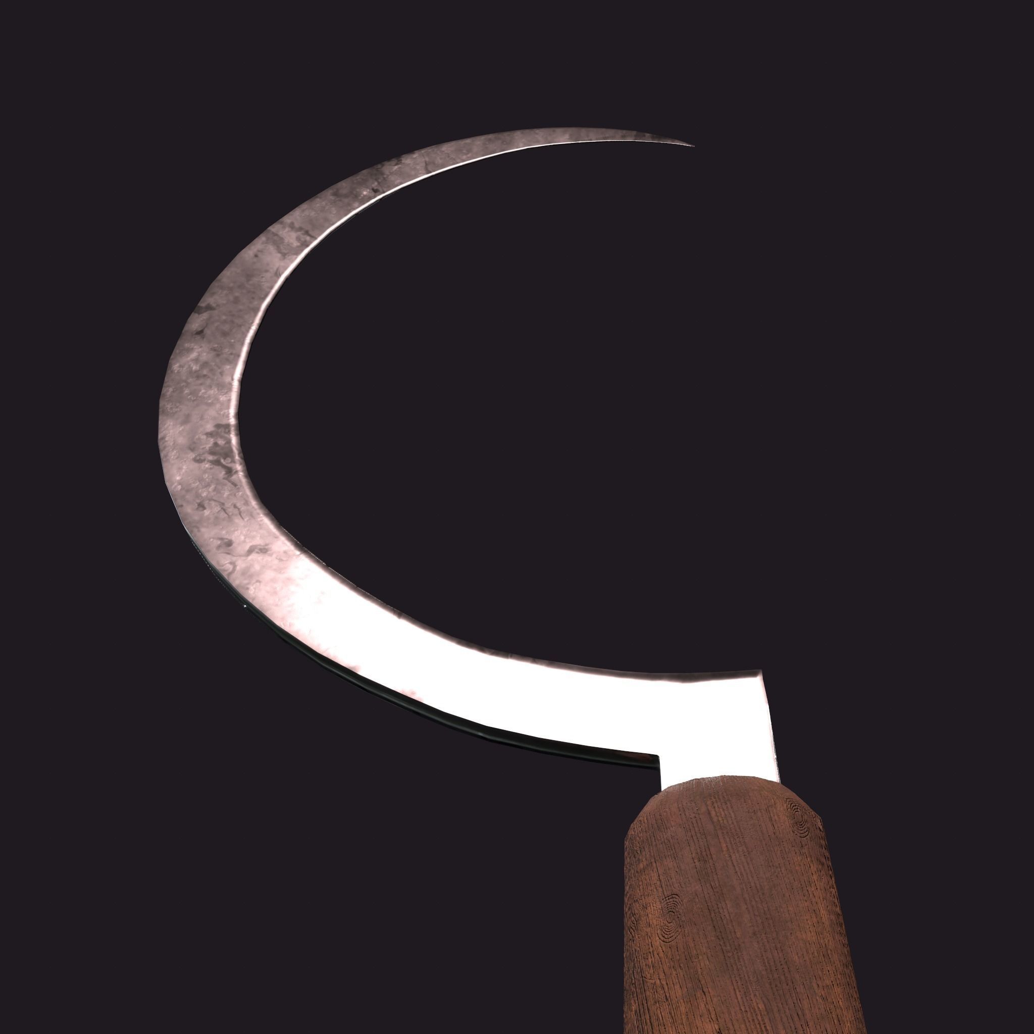 Bloody Sickle Free low-poly 3D model_31