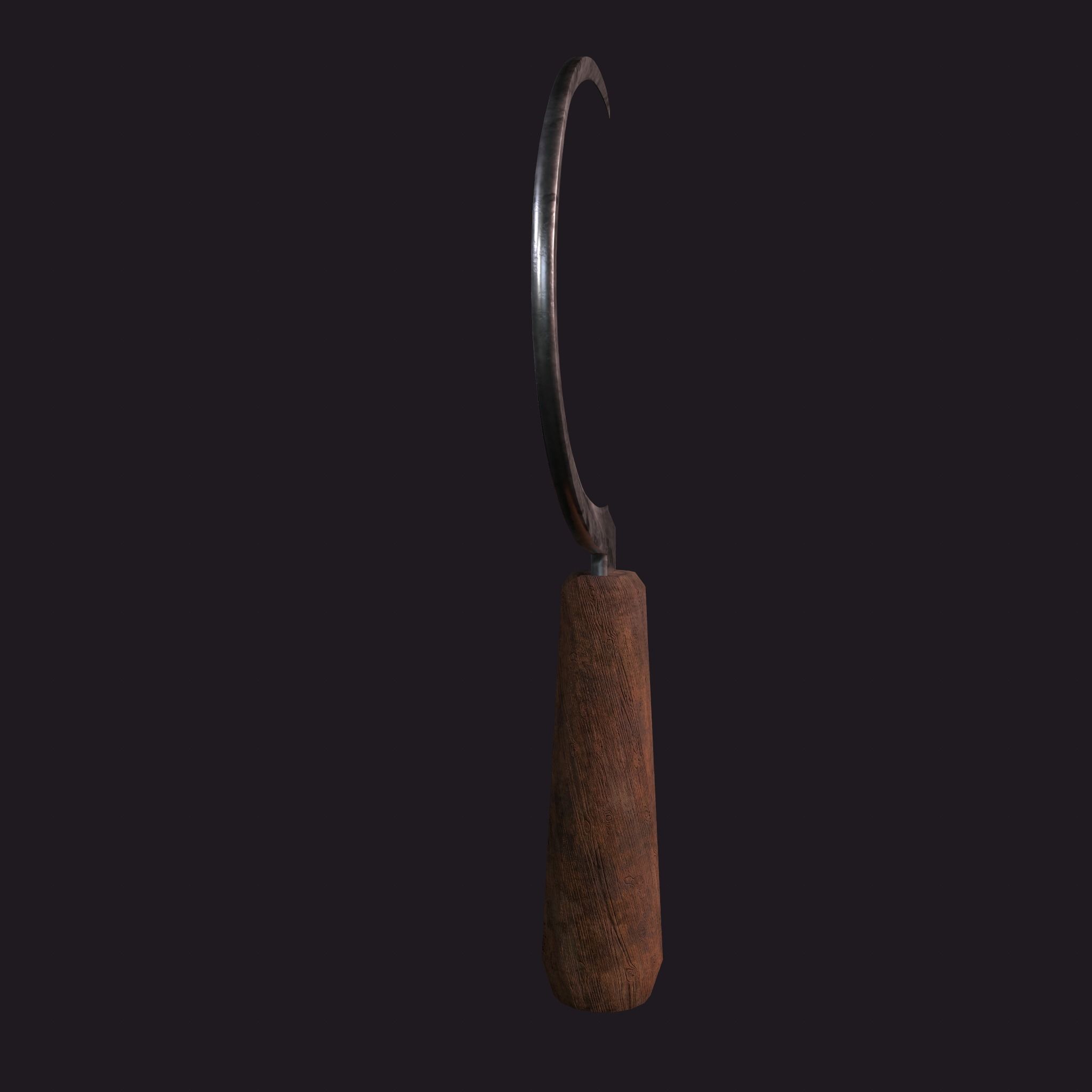 Bloody Sickle Free low-poly 3D model_9