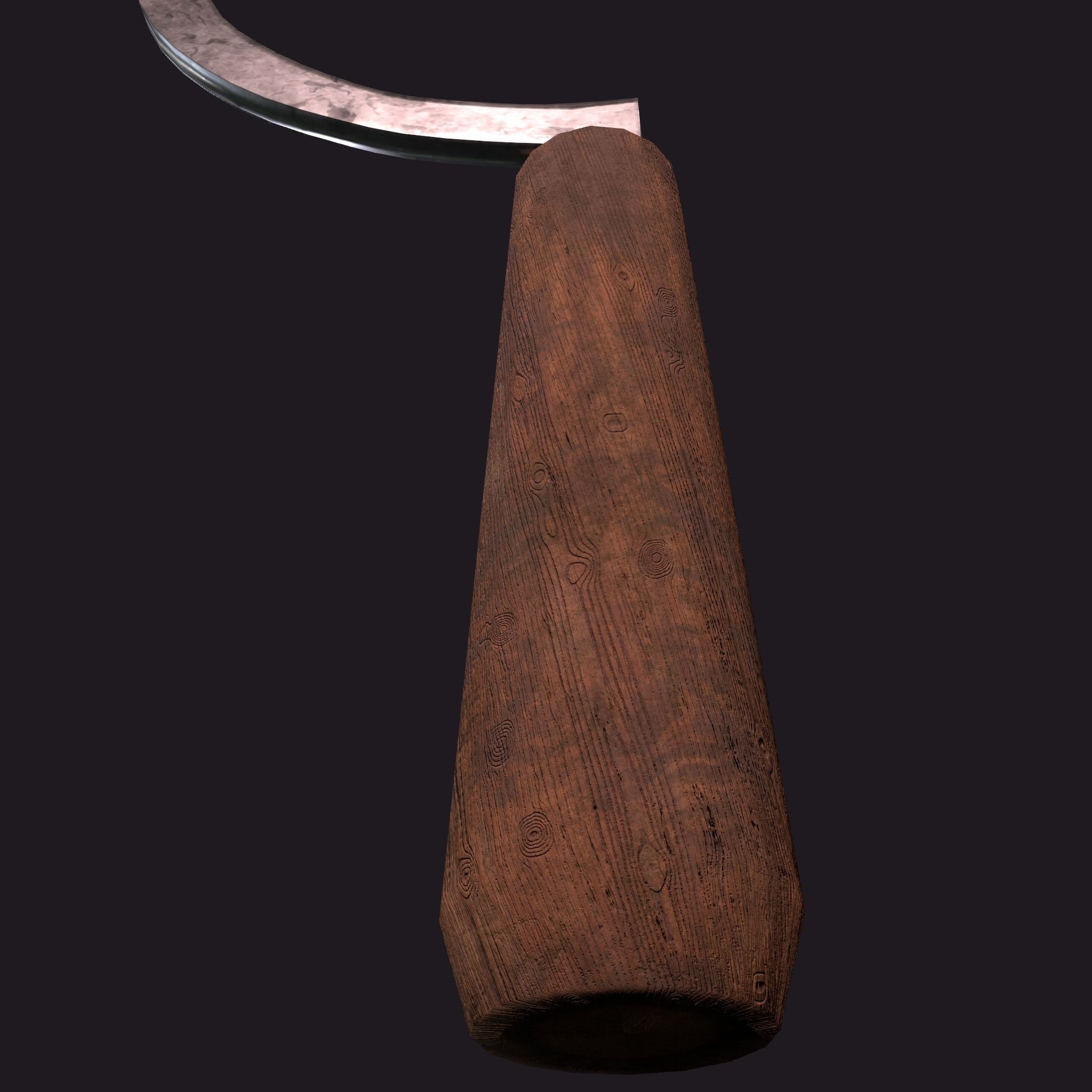 Bloody Sickle Free low-poly 3D model_34