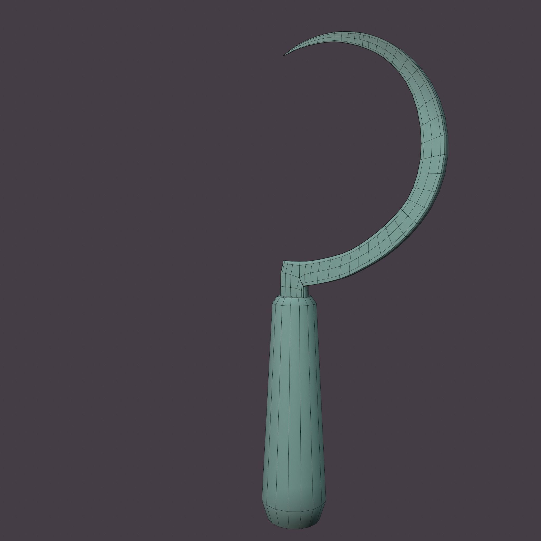 Bloody Sickle Free low-poly 3D model_40