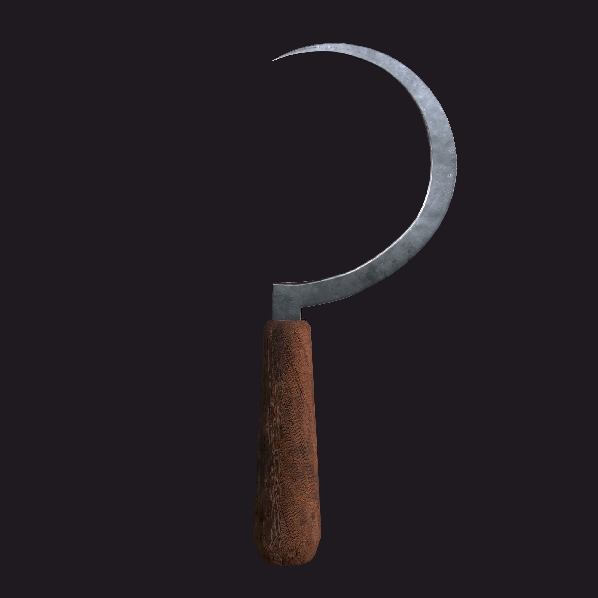 Bloody Sickle Free low-poly 3D model_16