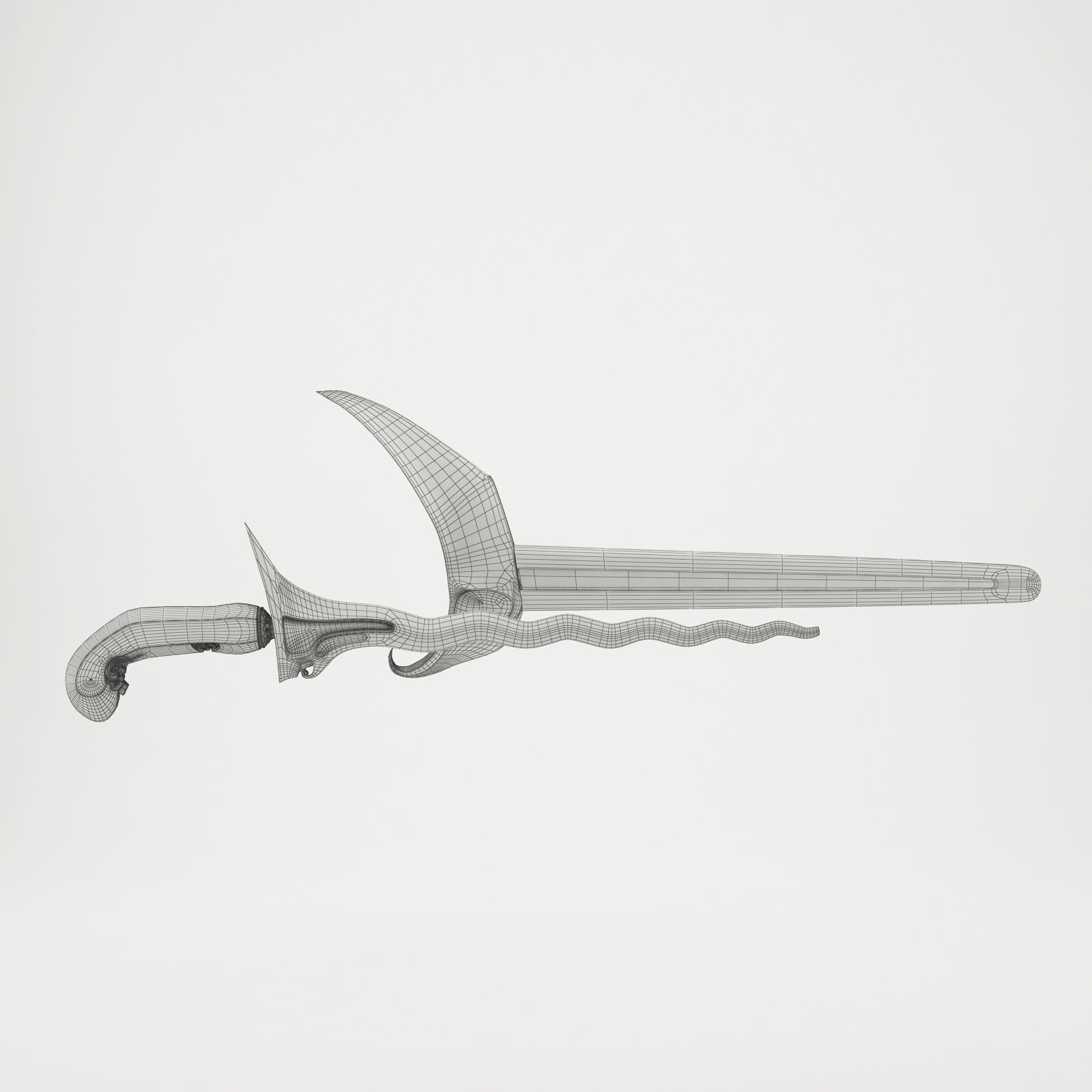 WEAPON KERIS INDONESIA - CGTRADER Low-poly 3D model_8