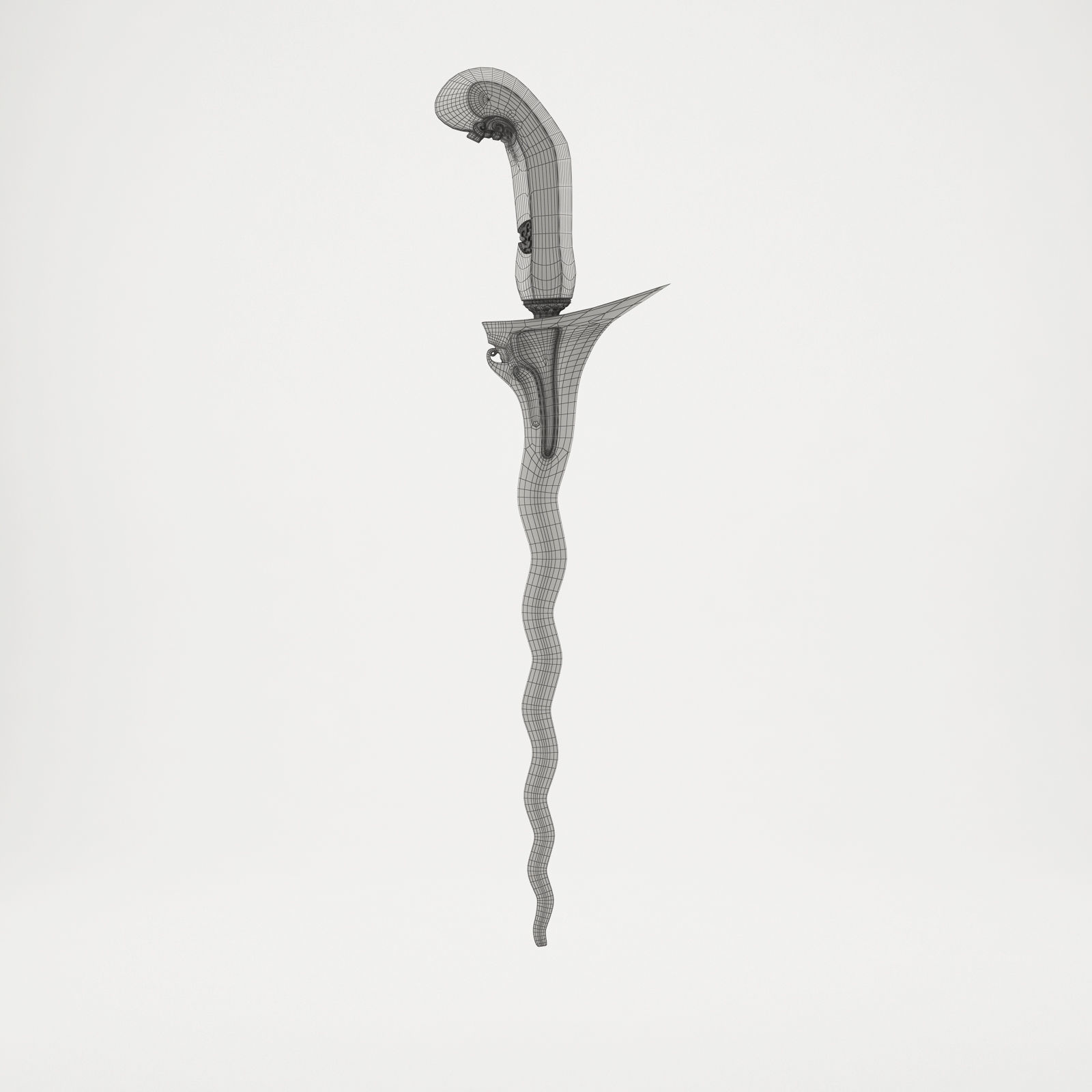 WEAPON KERIS INDONESIA - CGTRADER Low-poly 3D model_6