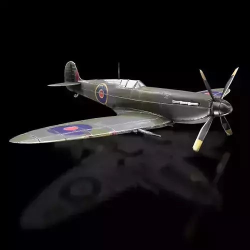 AIRCRAFT SUPERMARINE SPITFIRE - CGTRADER Low-poly 3D model