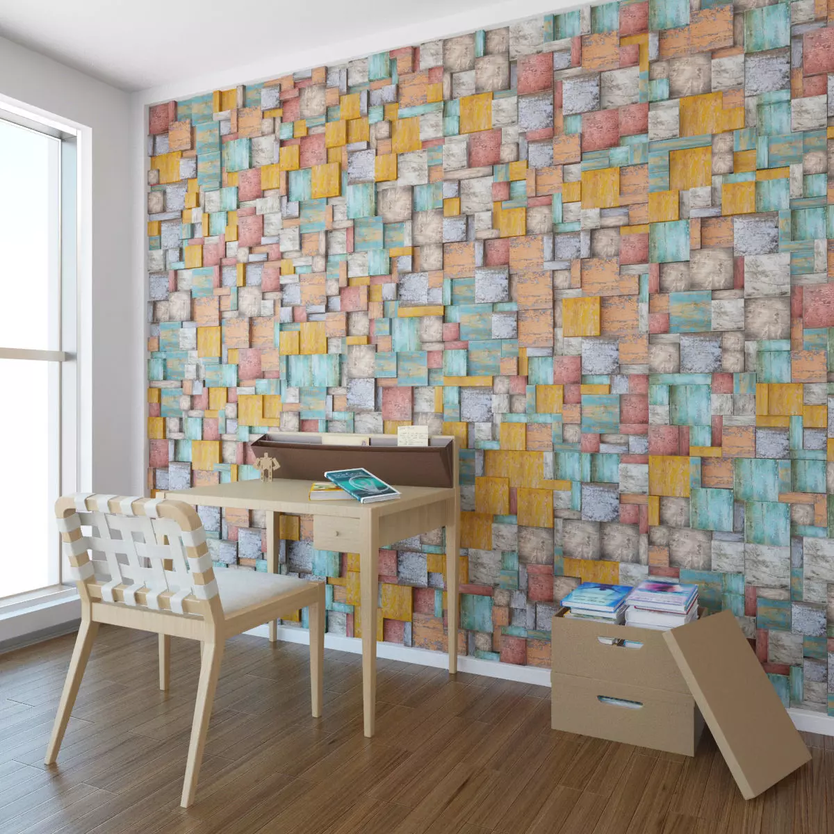 WALL PATTERN CGI INTERIOR Low-poly 3D model_0